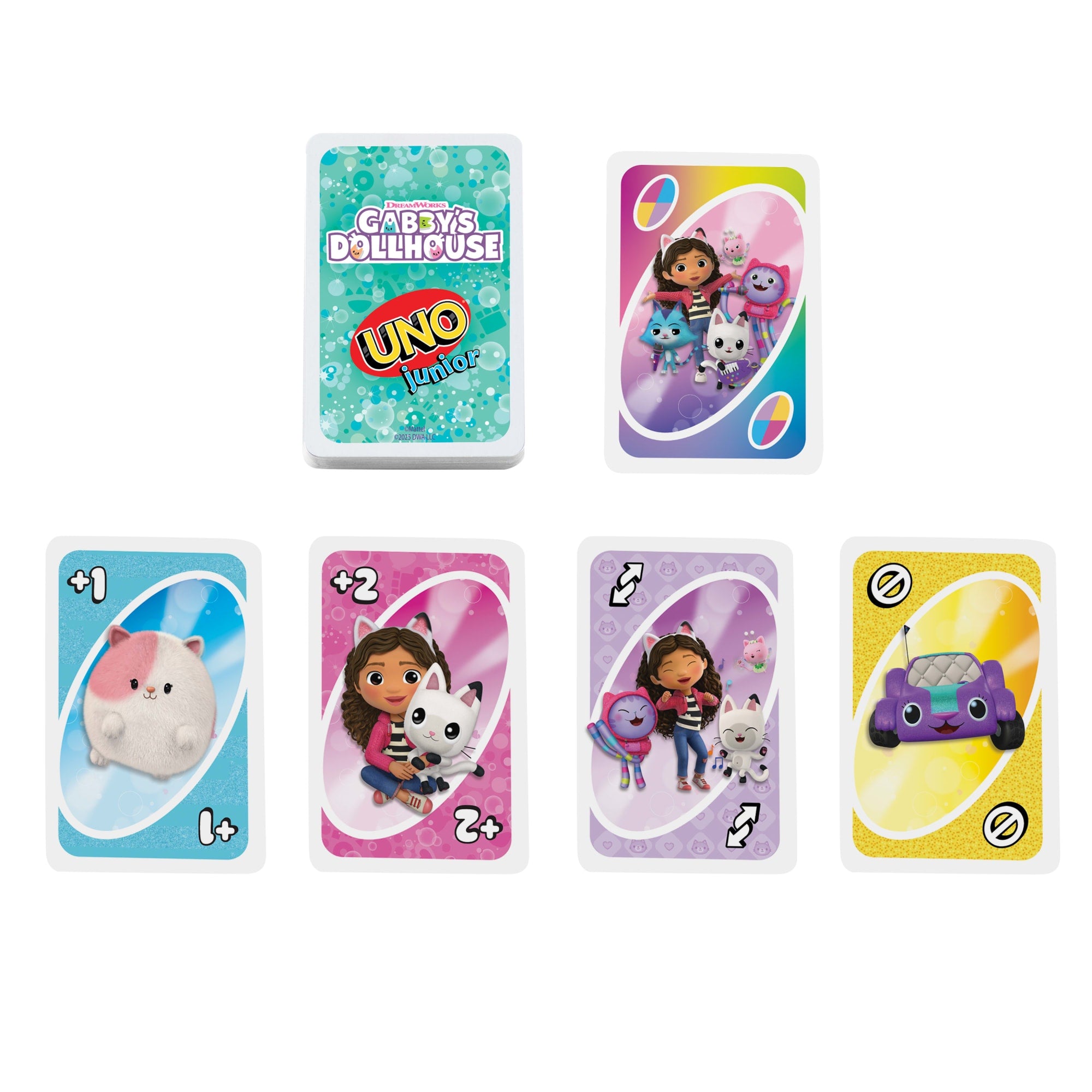 UNO Junior Gabby's Dollhouse Card Game For Kids. Parents & Family Nights - Image 5