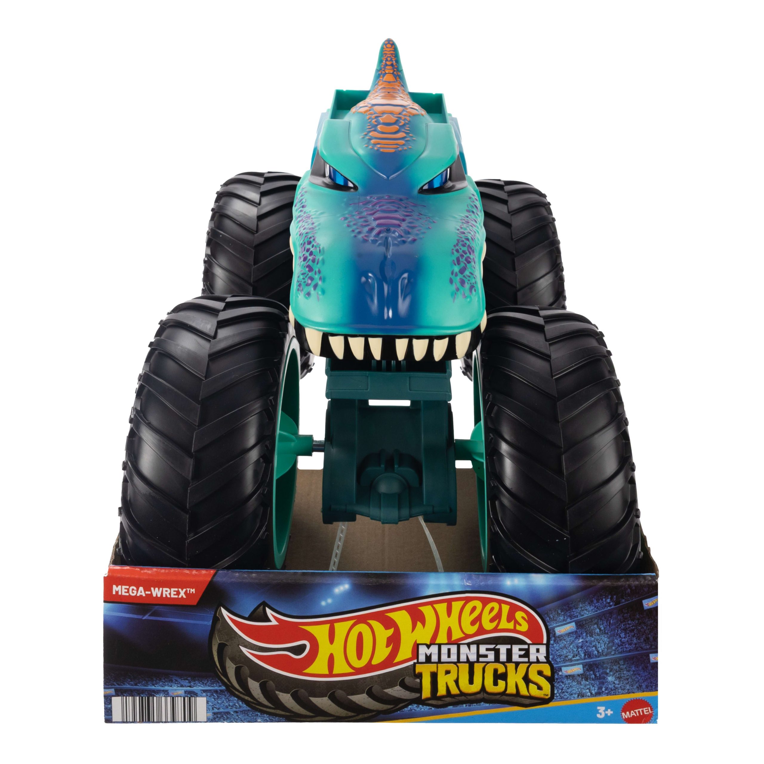 Hot Wheels Monster Trucks Colossal MEGA-Wrex Toy Truck. Large-Scale Vehicle With Big Wheels - Image 6