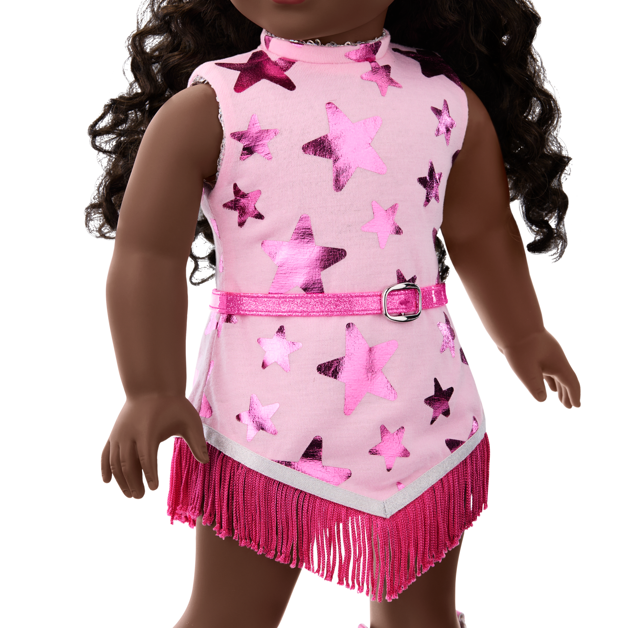 Glam Pink Cowgirl Outfit for 18-inch Dolls - Image 9