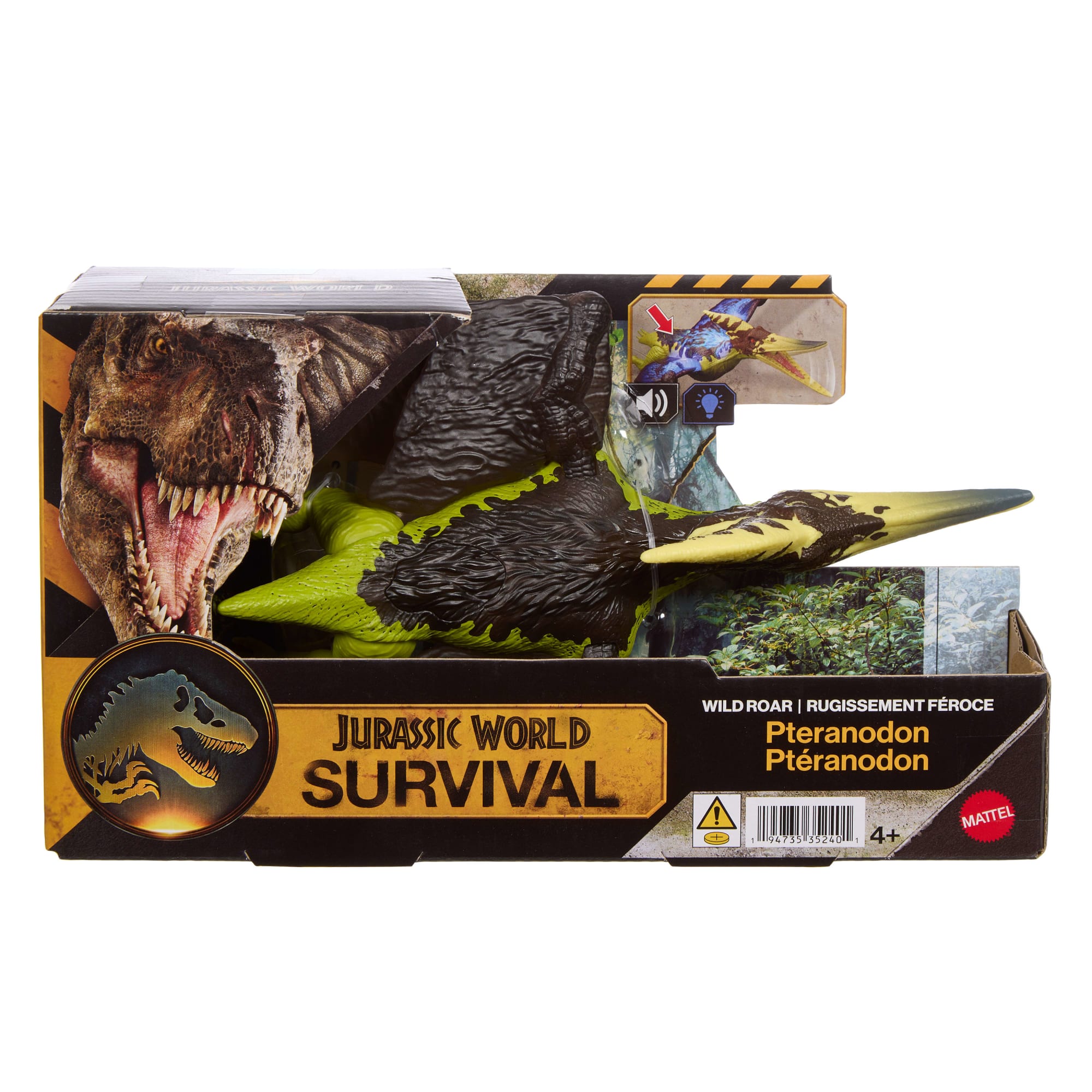 Jurassic World Wild Roar Pteranodon Dinosaur Action Figure Toy. Attack. Light & Sound. Scan Code - Image 6