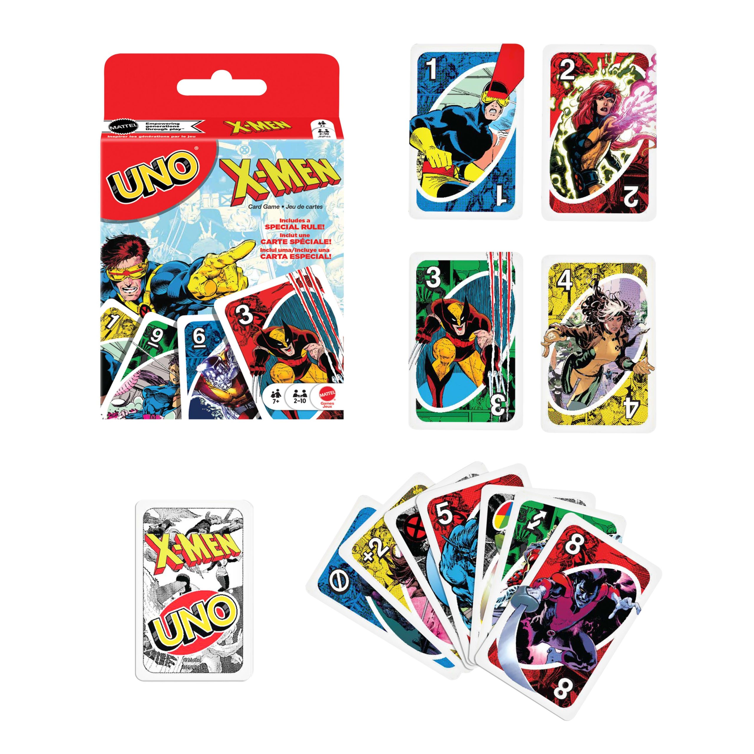 UNO X-Men Card Game For Kids. Adults & Family Nights With Marvel Comics Inspired Deck For 2 – 10 Players - Image 6
