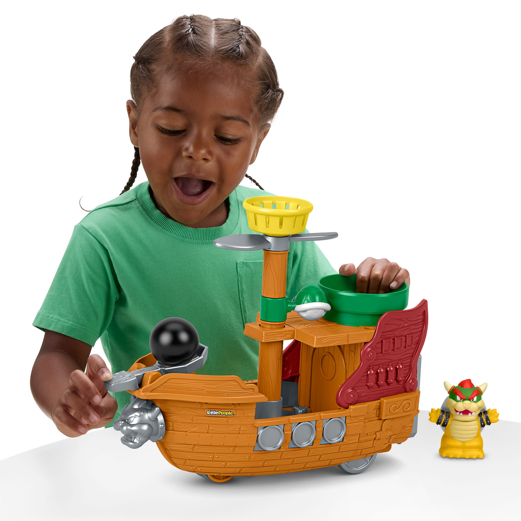 Little People Nintendo Juguete para Bebés Barco de Batalla de Bowser - Image 2