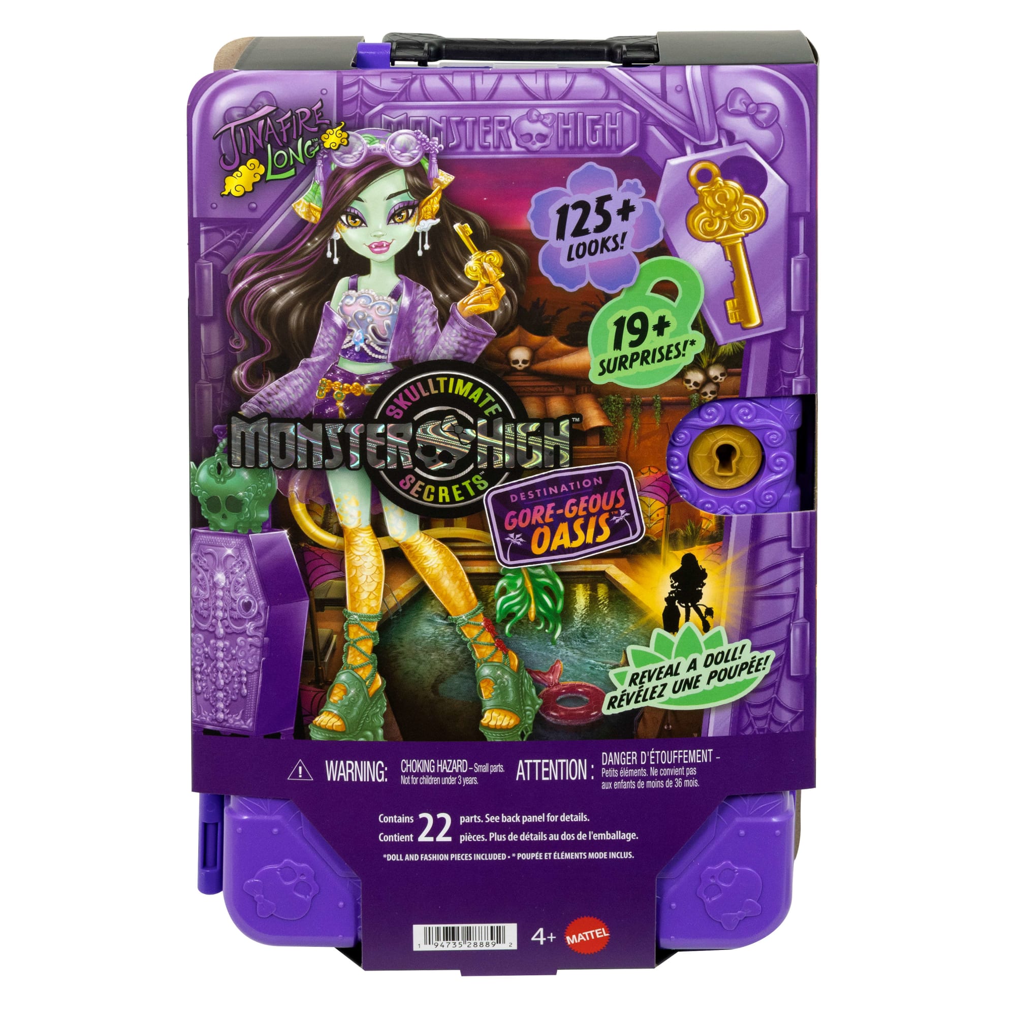 Monster High Skulltimate Secrets Gore-Geous Oasis Playset. Jinafire Long Doll And Accessories - Image 6