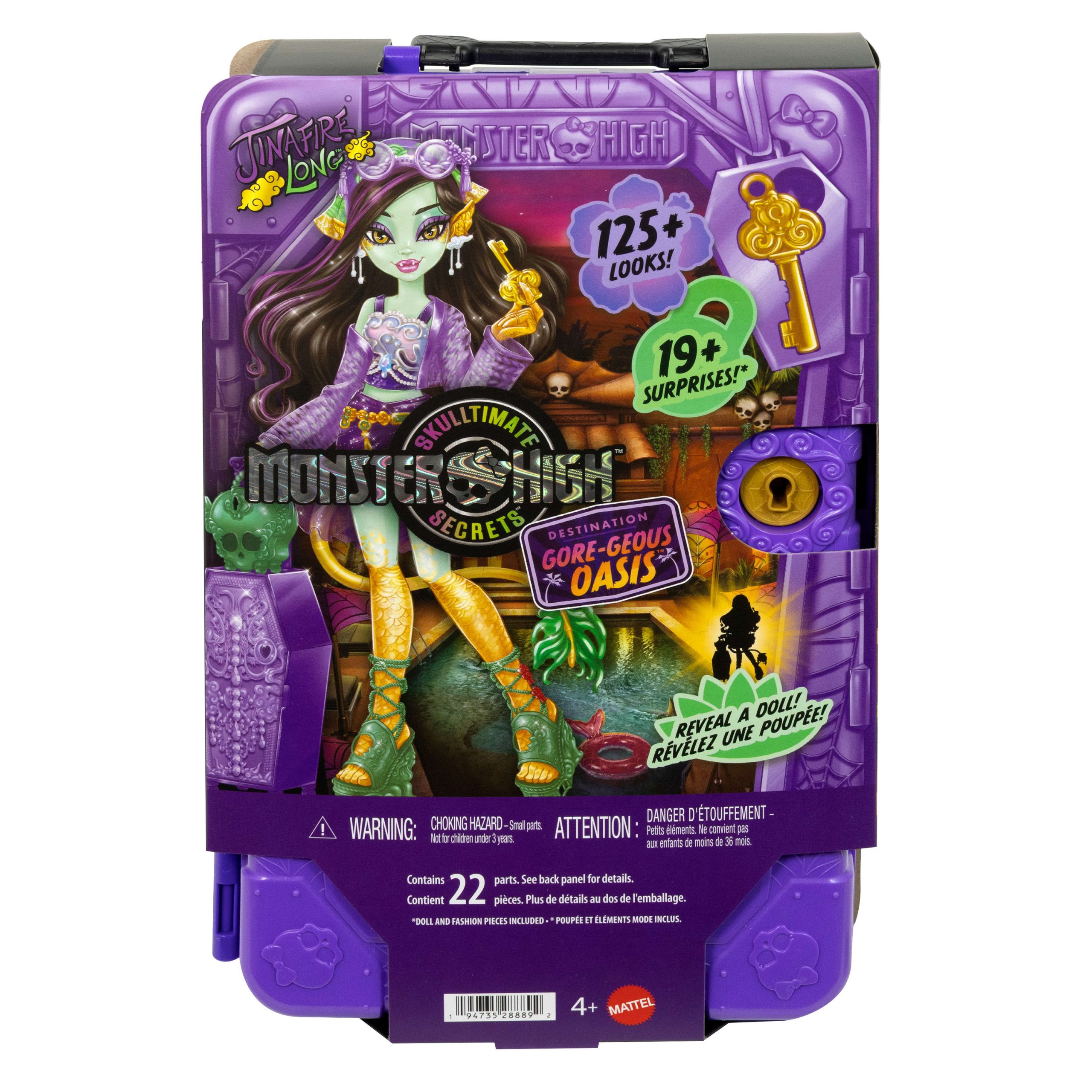 Monster High Skulltimate Secrets Gore-Geous Oasis Playset. Jinafire Long Doll And Accessories - Image 6