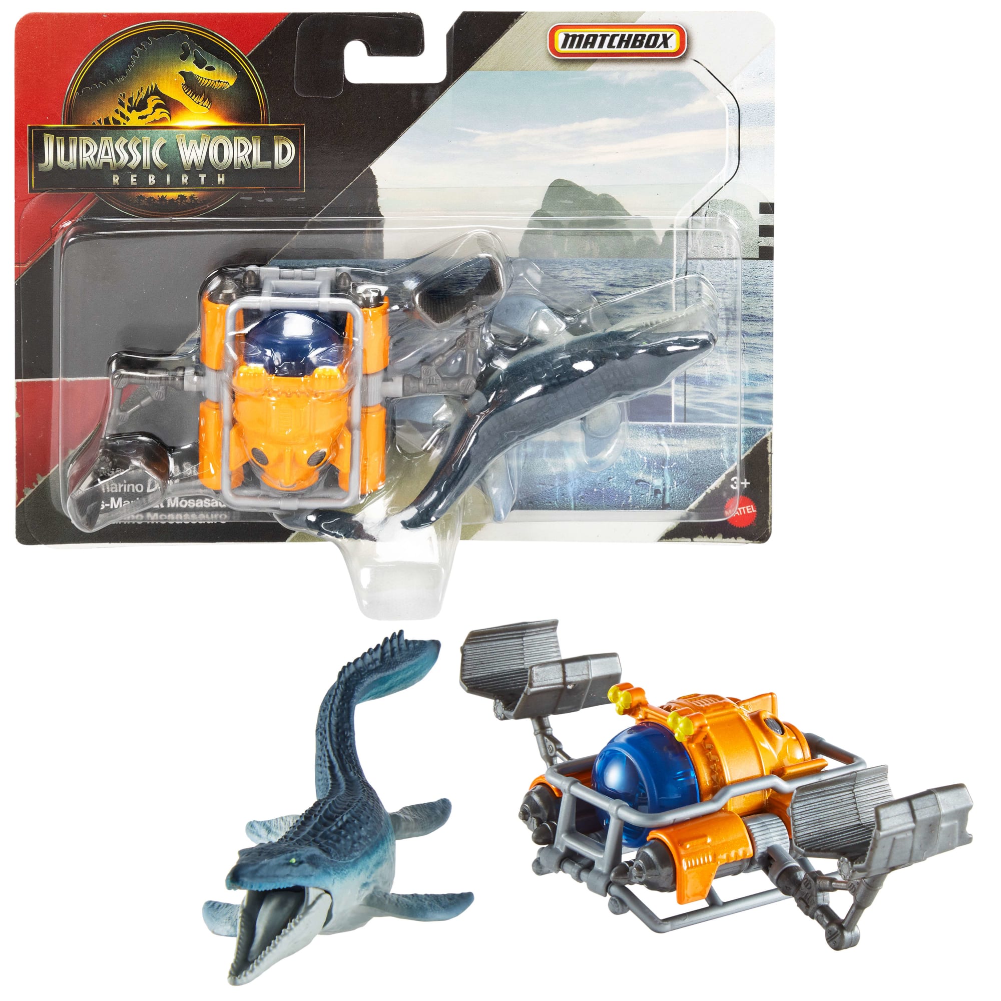 Matchbox Jurassic World Dino Transporter. Toy Car Or Truck & 1-2 Mini Dinosaurs - Image 5