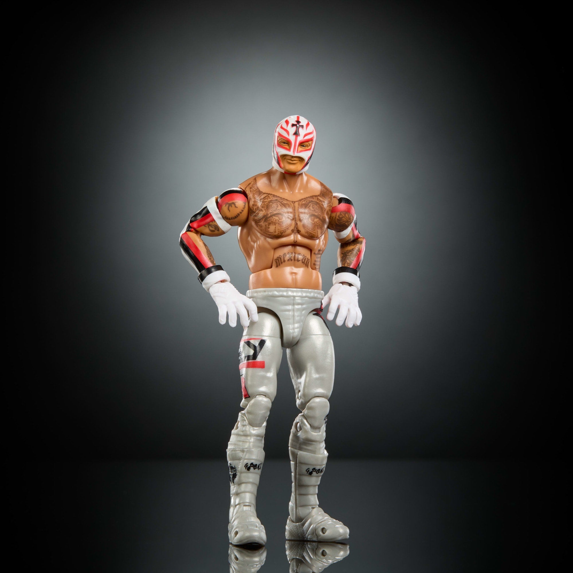 WWE Elite Rey Mysterio Action Figure. Series #125 Set. 6-Inch Collectible With Articulation & Accessories - Image 4