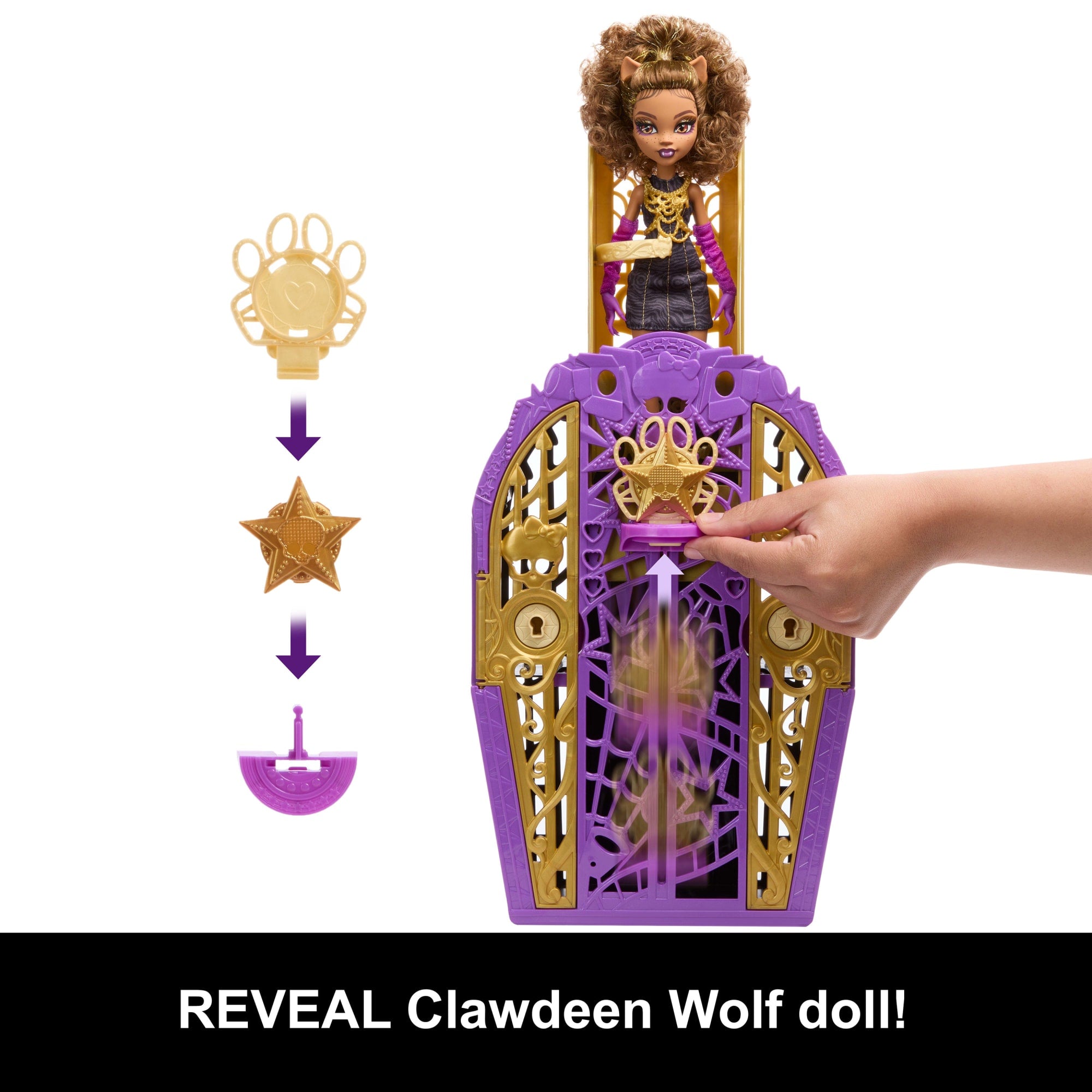 Monster High Skulltimate Secrets Hauntlywood Mysteries Doll. Clawdeen Wolf With 19+ Surprises - Image 5