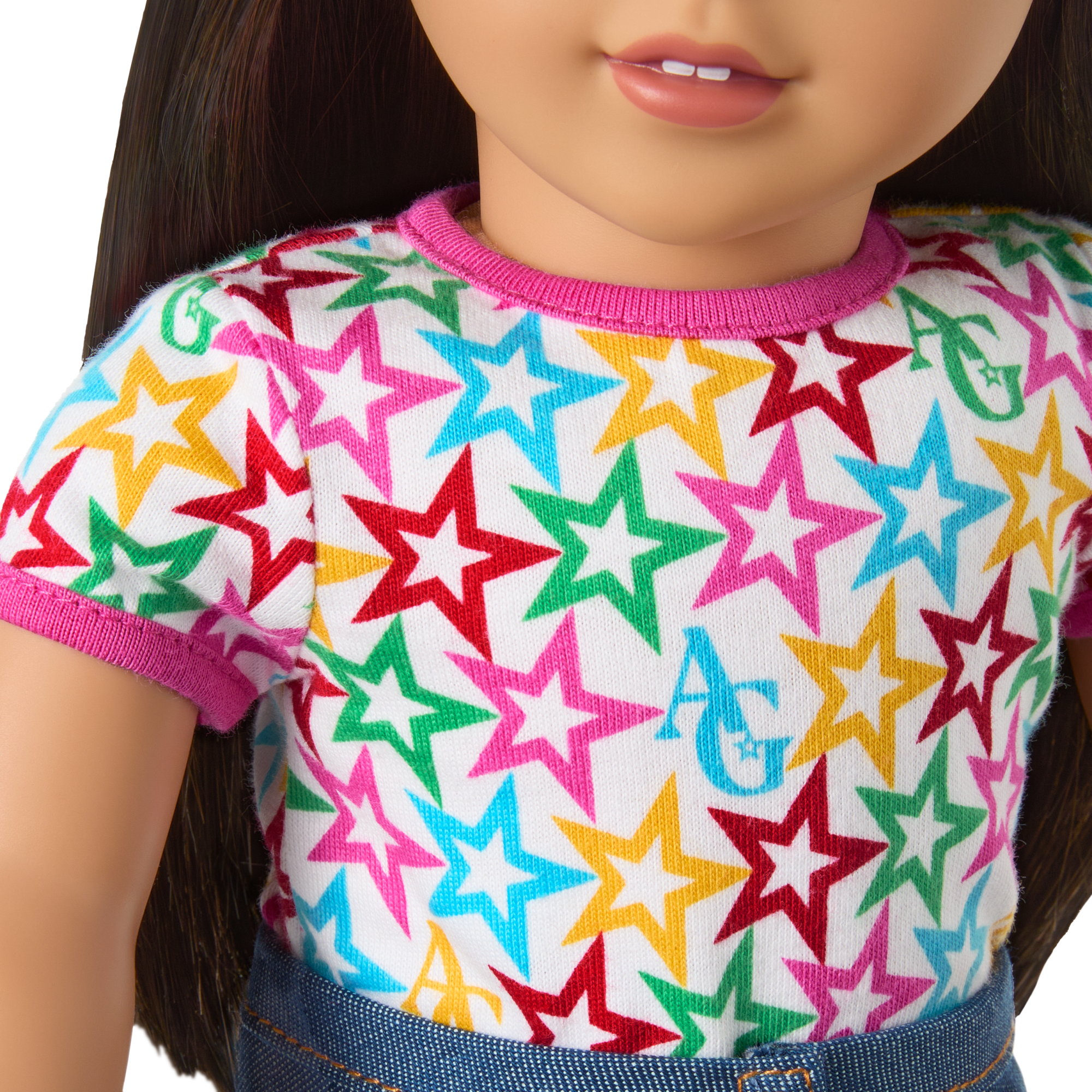 Truly Me™ 18-inch Doll #124 with straight black-brown hair - Image 8