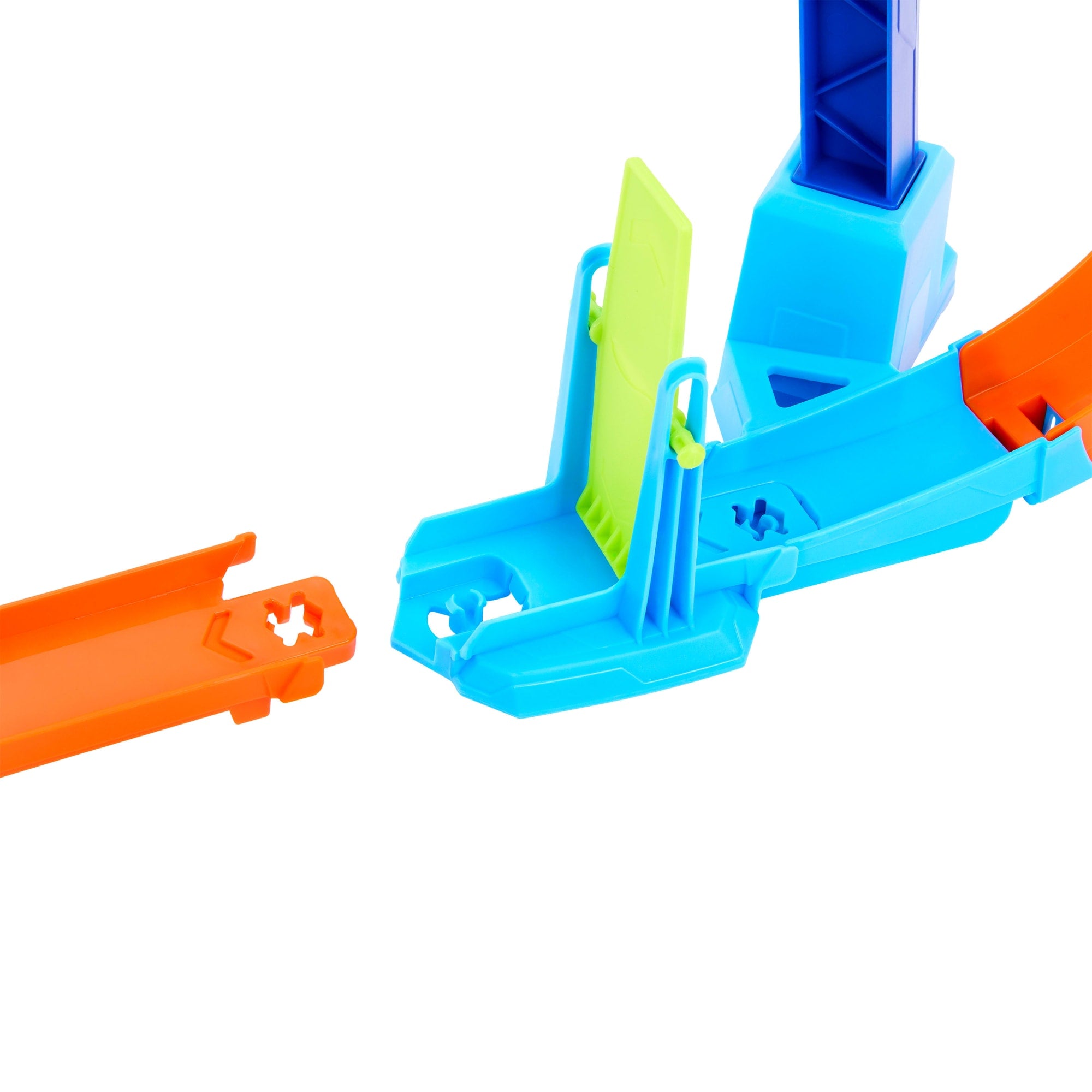 Hot Wheels Stunt Tracks Corkscrew Jump Champion Track Set & 1:64 Scale Toy Car. Speed Snap Track - Image 4
