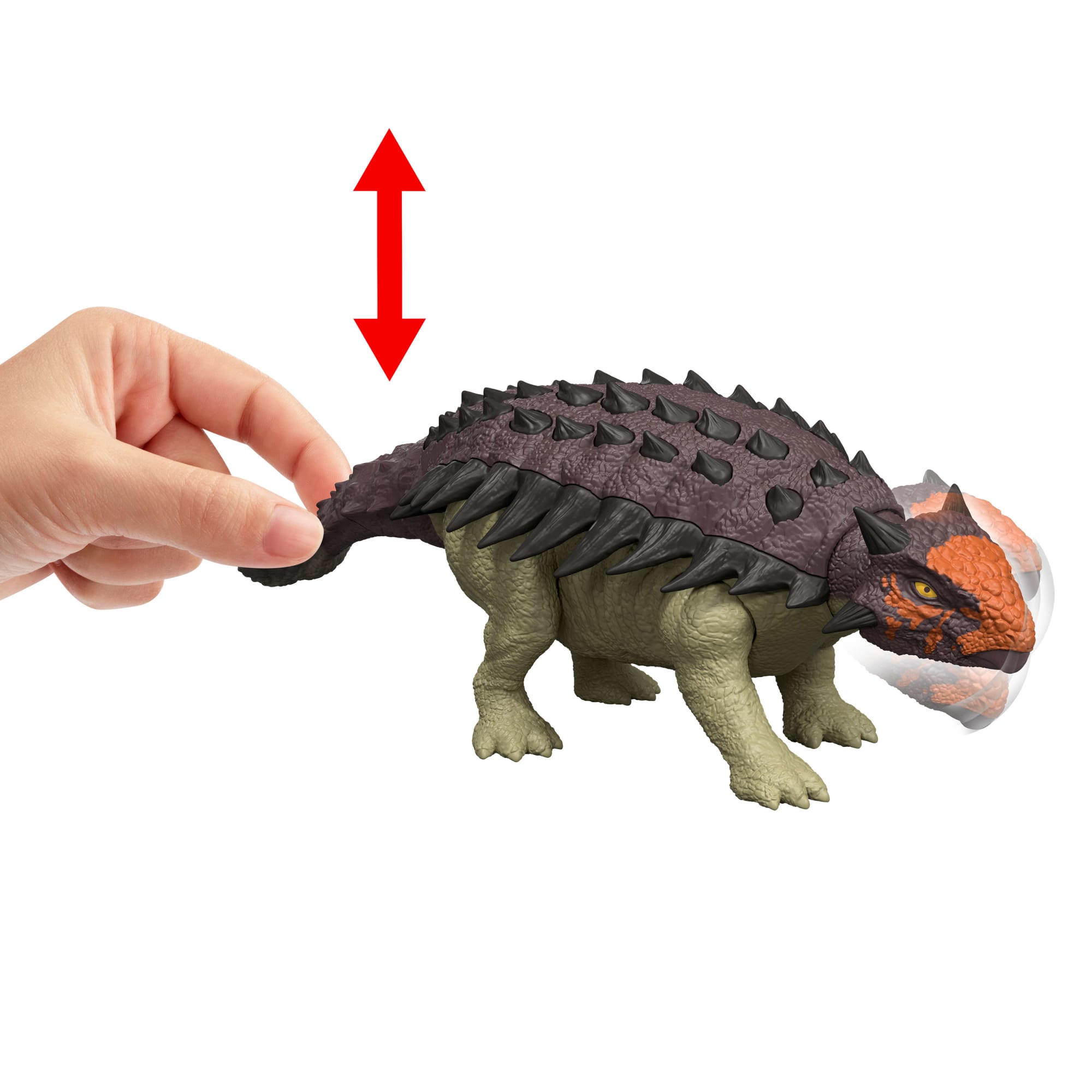 Jurassic World Dinosaurio de Juguete Rebirth Rugido Salvaje Euoplocephalus - Image 3