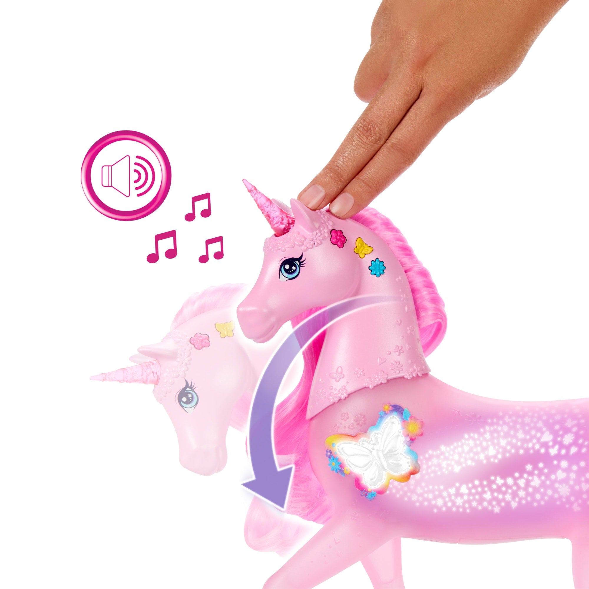 Barbie Fantasía Set de Juego Unicornio con Luz y Sonido - Image 4