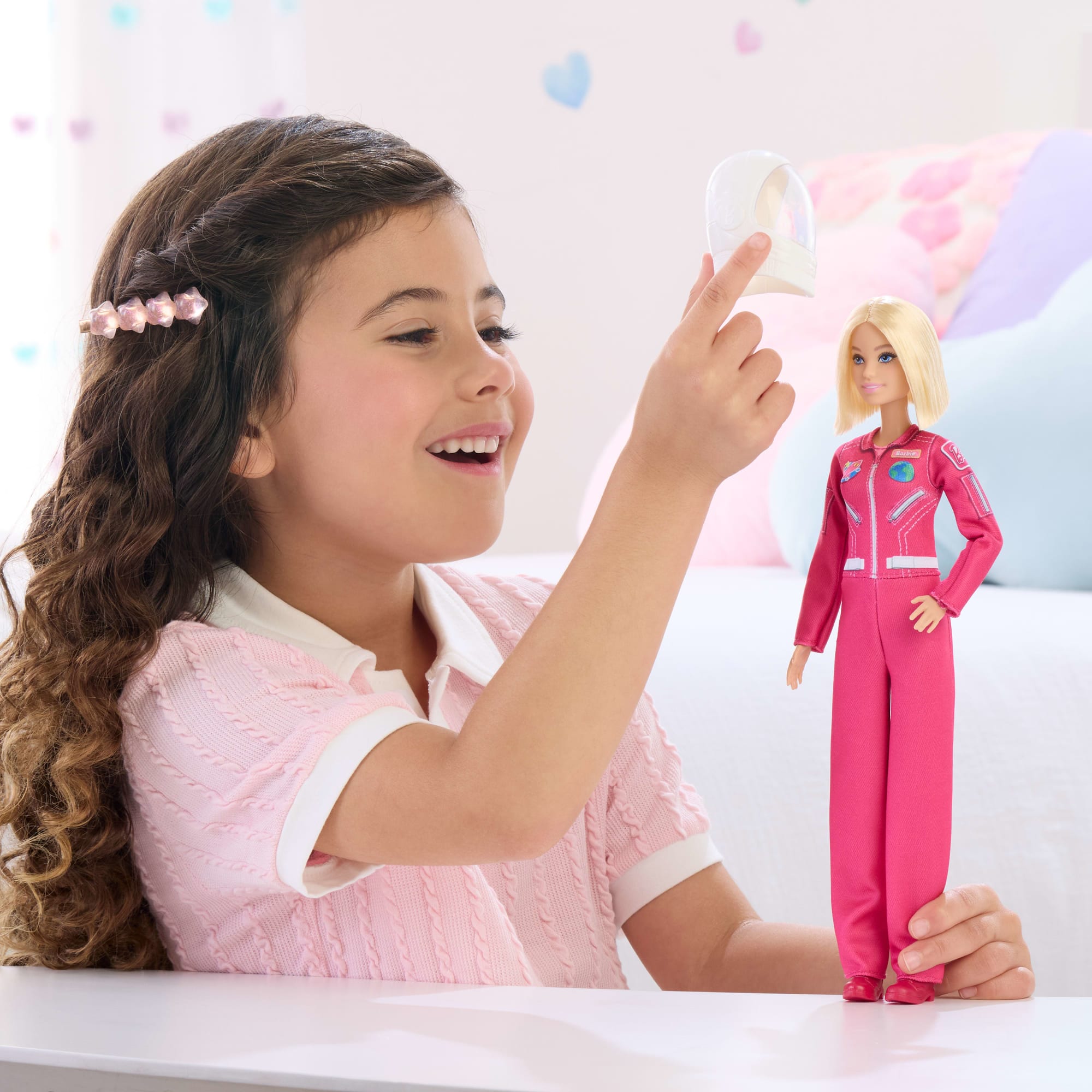 Barbie Careers Astronaut Doll & Accessory. Fashion Doll Wearing Removable Spacesuit With Helmet - Image 2