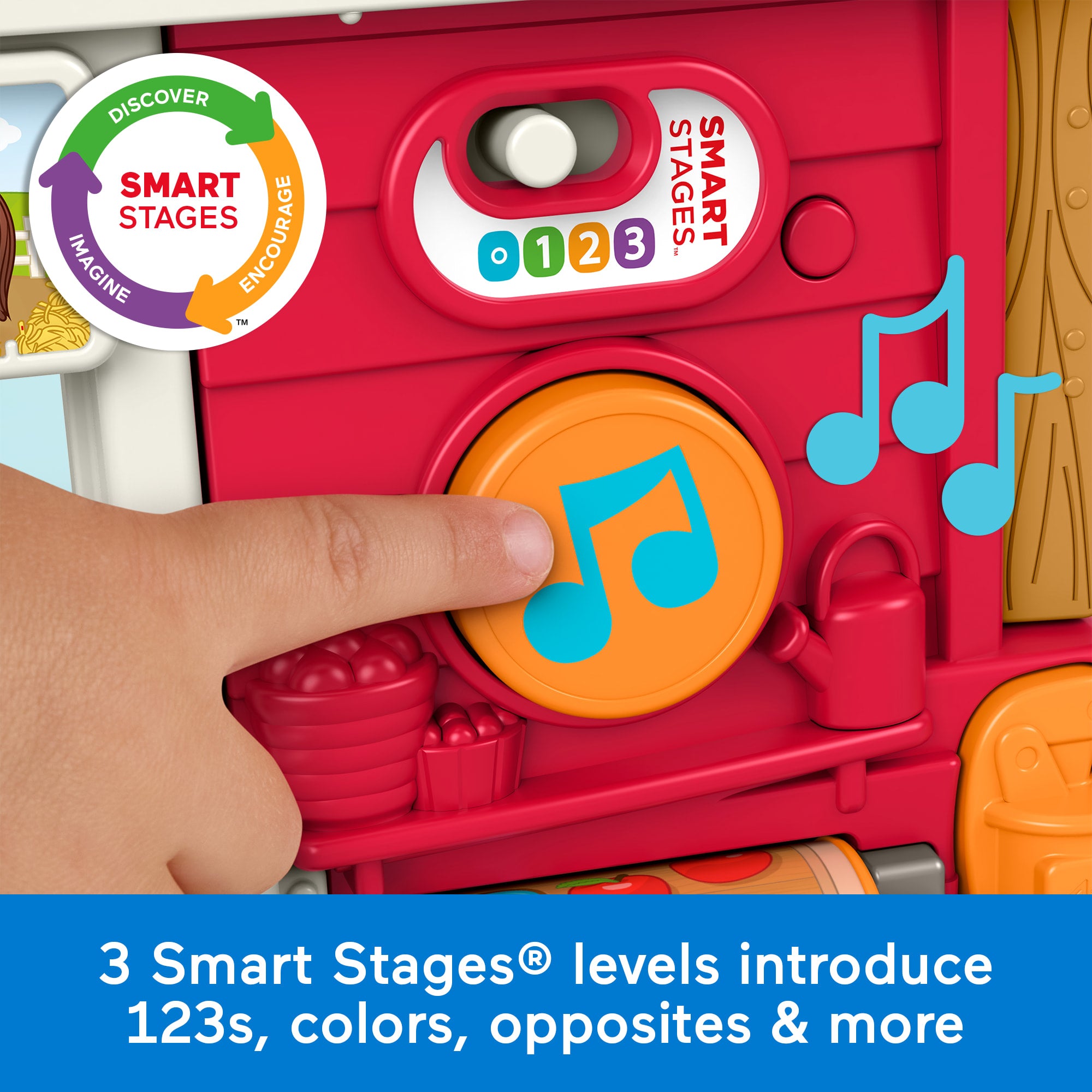 Fisher-Price Little People Caring Fun Animal Farm Playset Toddler Learning Toy. Multilanguage Version - Image 3