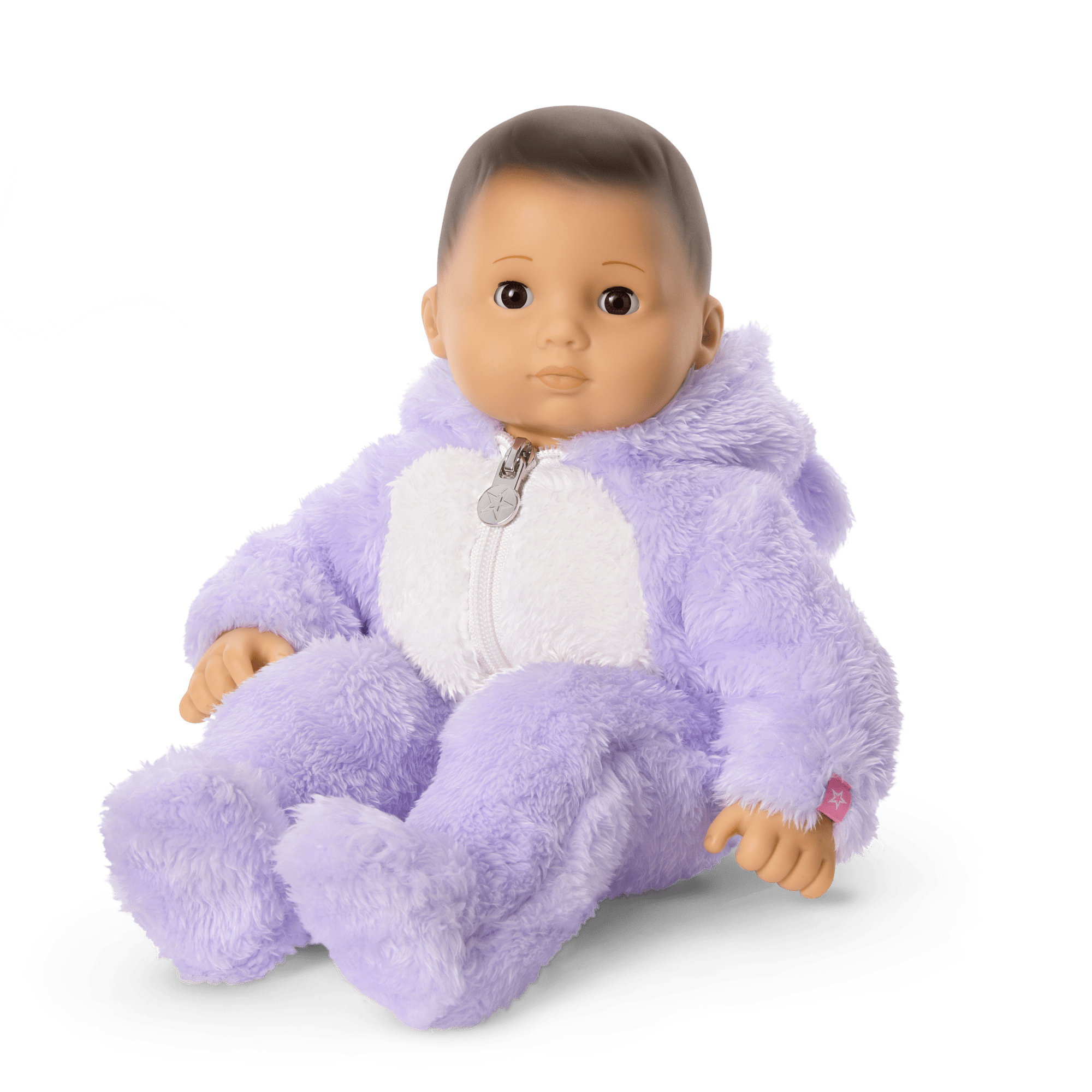 Lovable Lavender Bear One-Piece Outfit for Bitty Baby® Dolls - Image 3