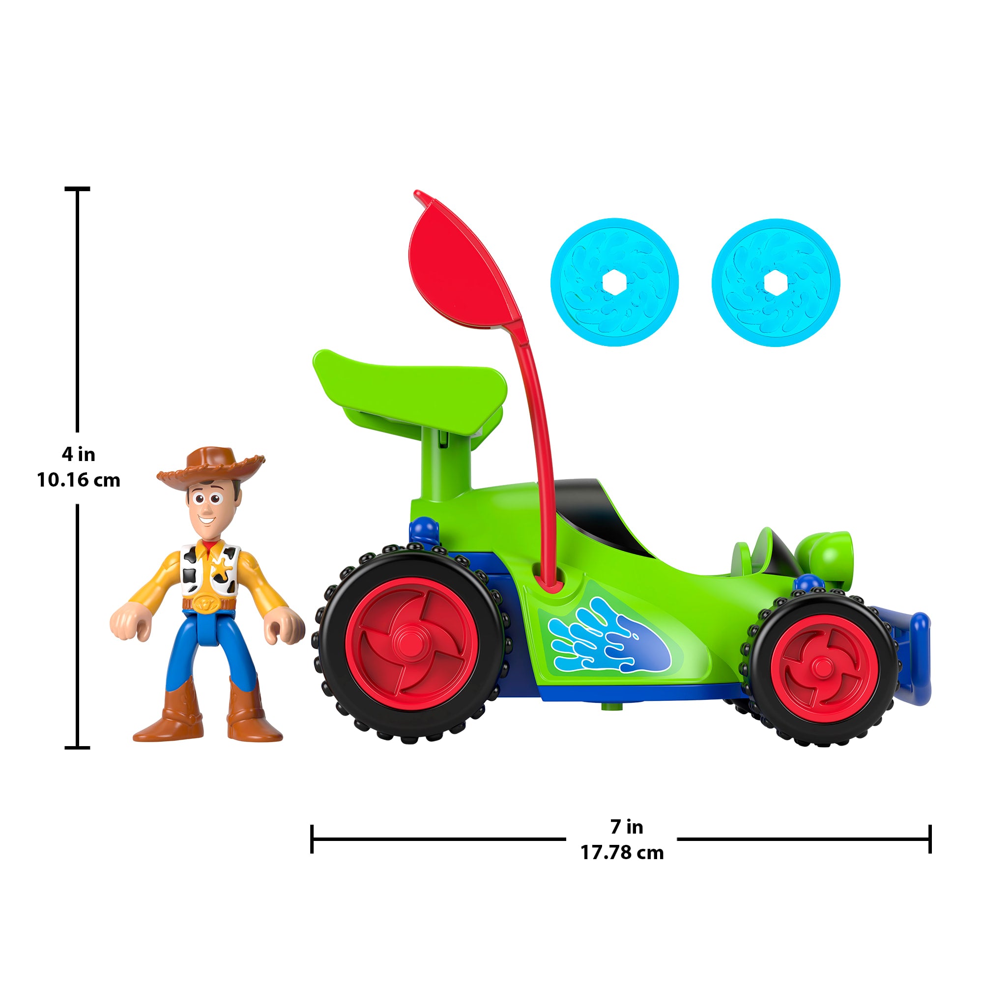 Imaginext Woody & R.C. Play Set With Projectiles. Inspired By Disney And Pixar Toy Story - Image 6