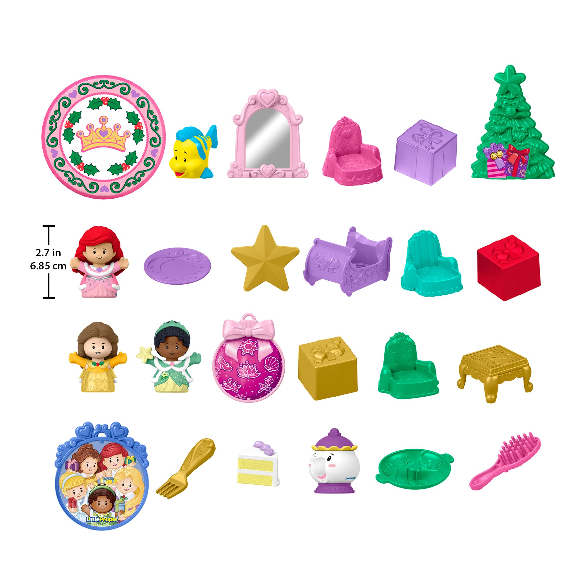 Fisher-Price Little People Disney Princess 2025 Advent Calendar For Toddlers & Kids. 24 Toys - Image 6