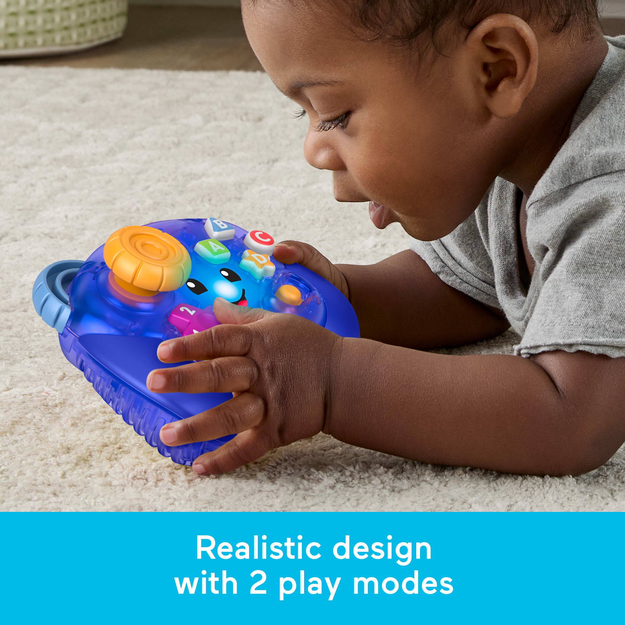 Fisher-Price Laugh & Learn Game & Learn Controller. Purple. Baby & Toddler Musical Video Game Toy - Image 4