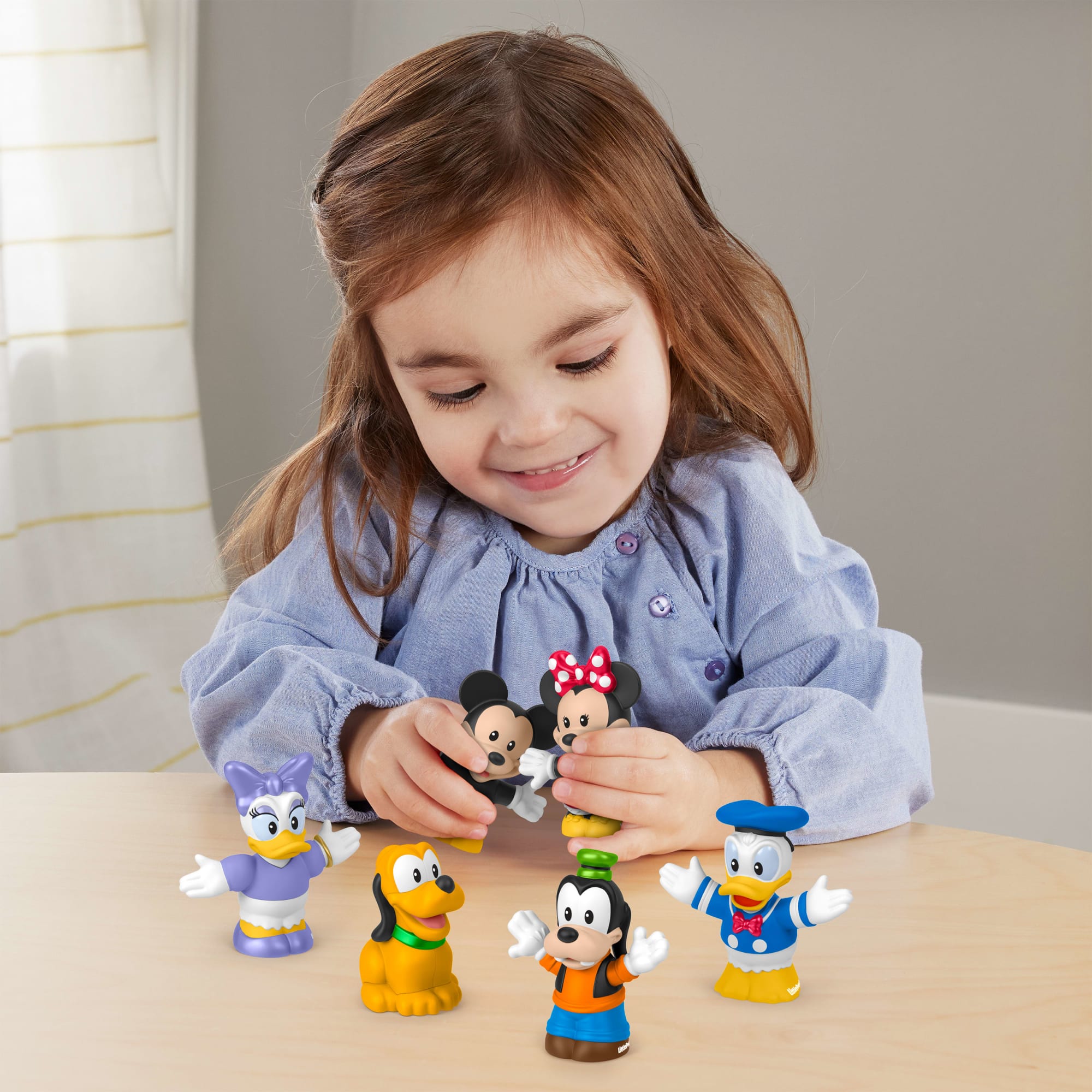 Fisher-Price Little People Disney Mickey & Friends 6-Piece Figure Set For Toddlers & Kids - Image 2