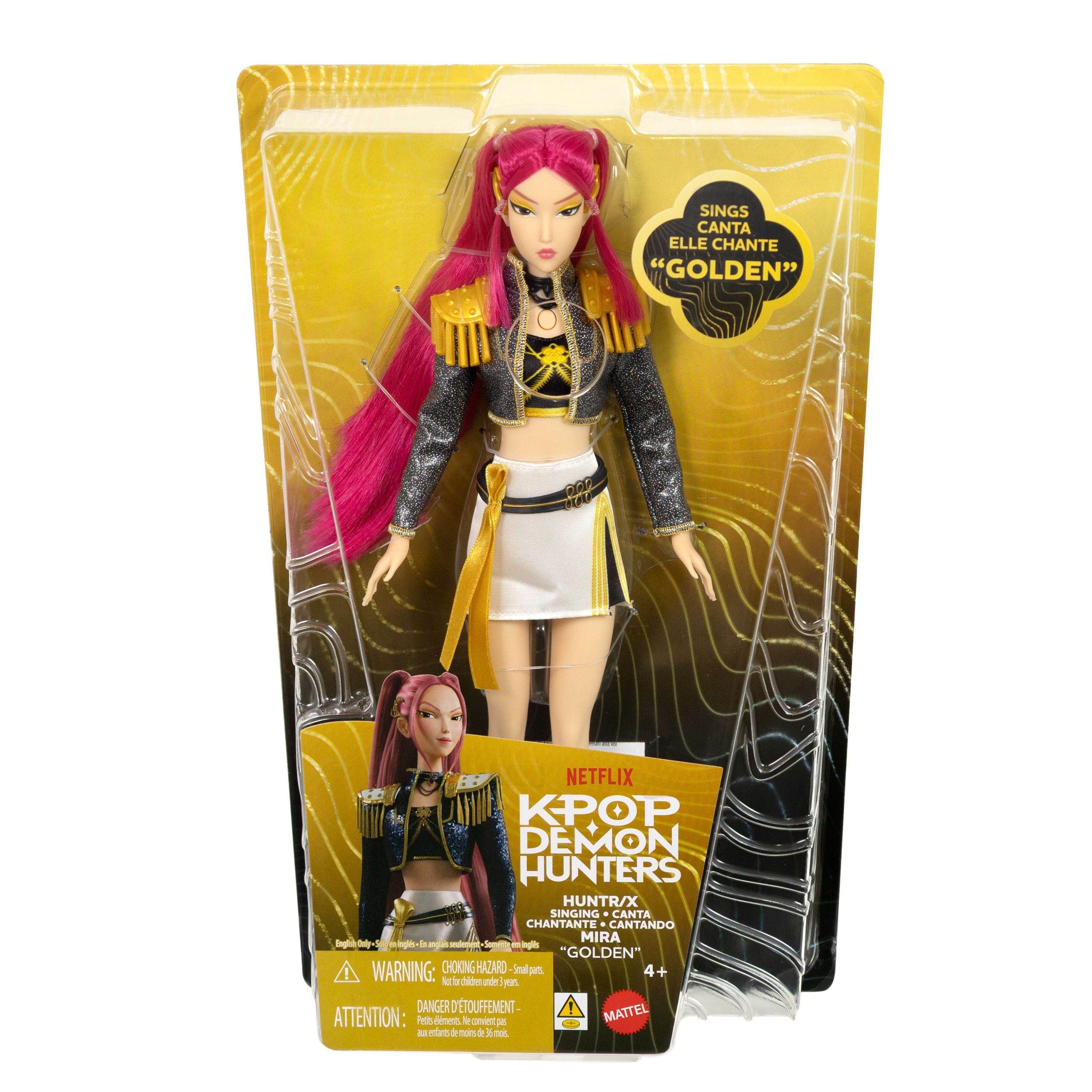 KPop Demon Hunters HUNTR/X Mira Golden Singing Doll in Removable Outfit & 5 Posable Joints - Image 6