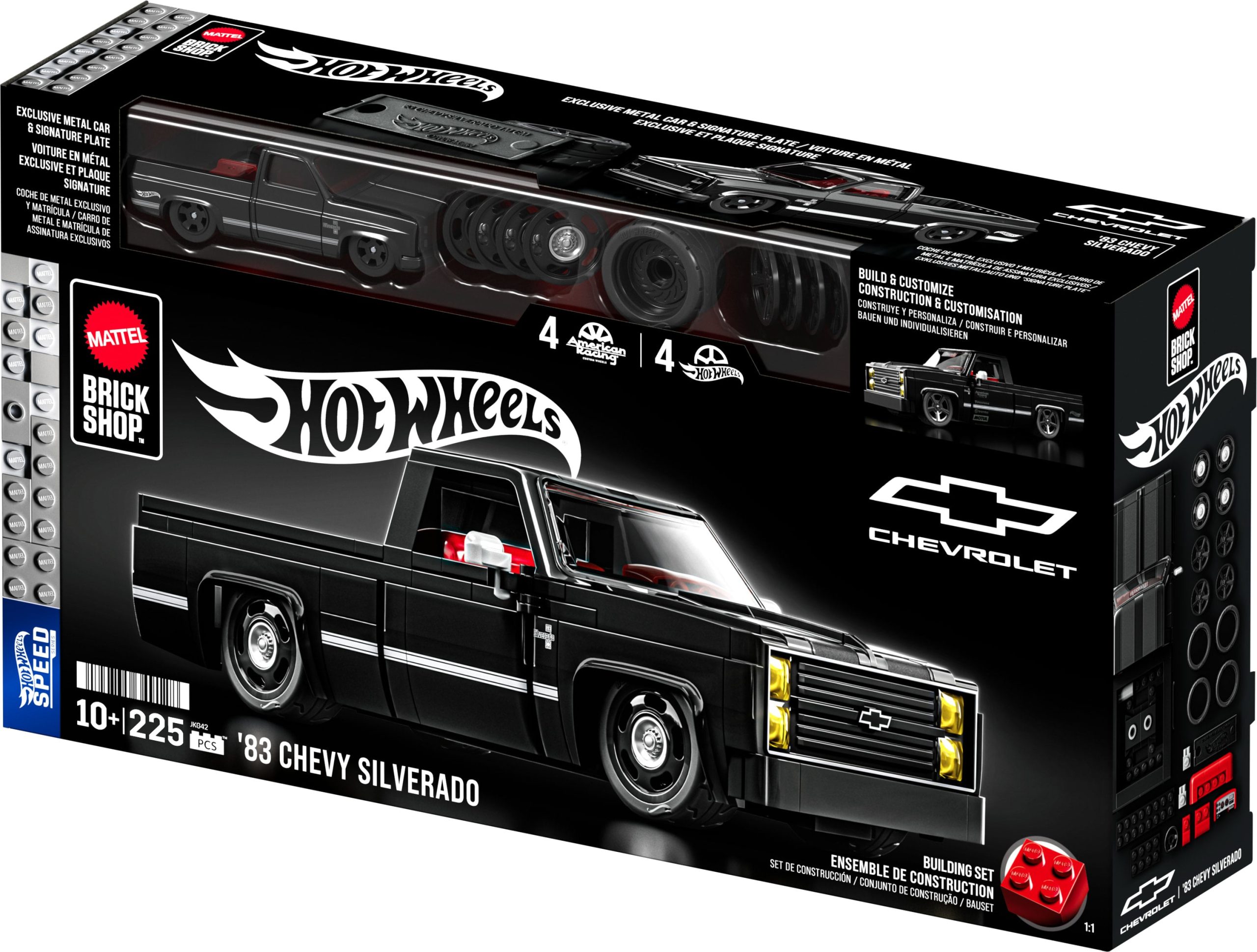 Mattel Brick Shop Hot Wheels '83 Chevy Silverado Building Set - Image 9