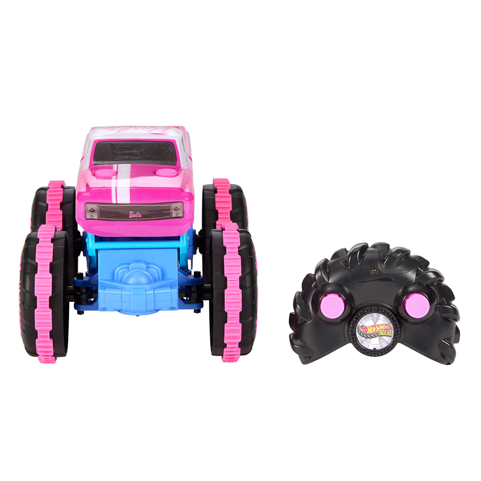 Hot Wheels Monster Trucks 1:24 Scale Barbie RC Toy Vehicle. Battery-Powered Remote-Control Truck - Image 4