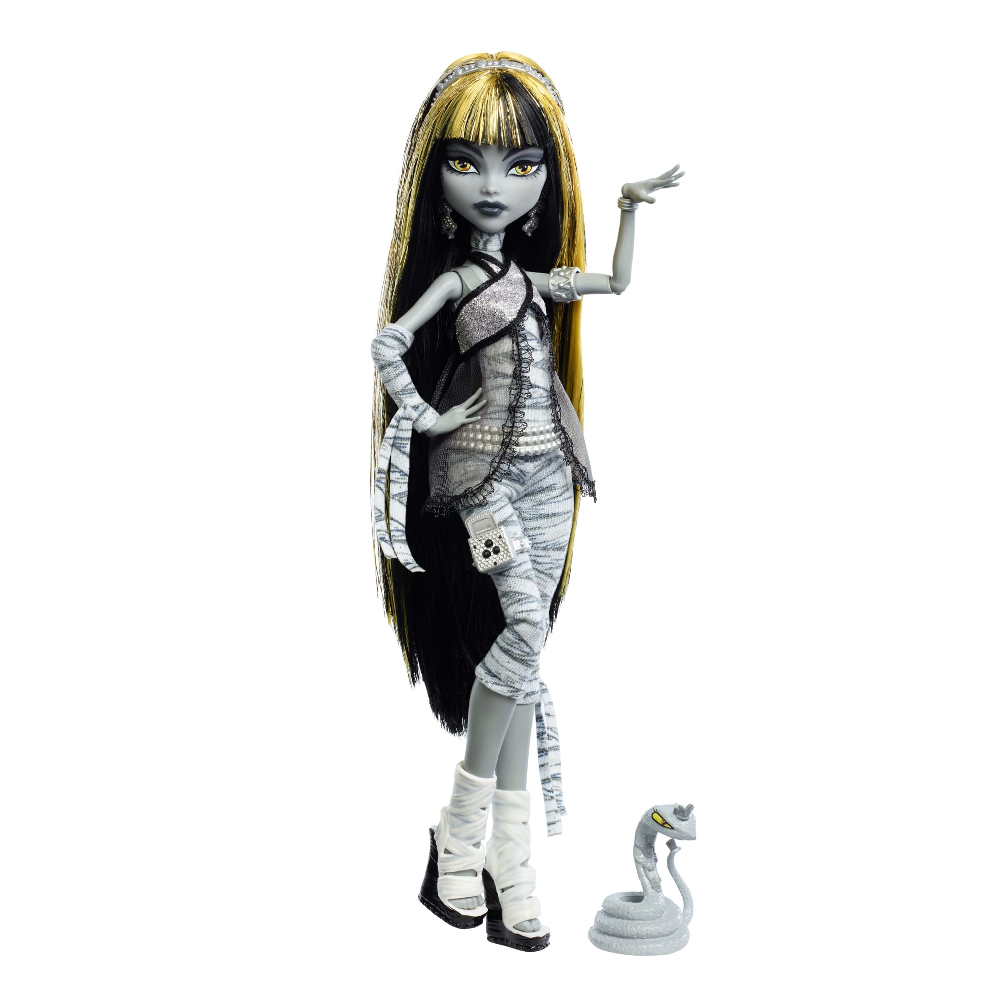 Monster High Reel Drama Cleo De Nile Black And White Reproduction Collector Doll With Poster - Image 5