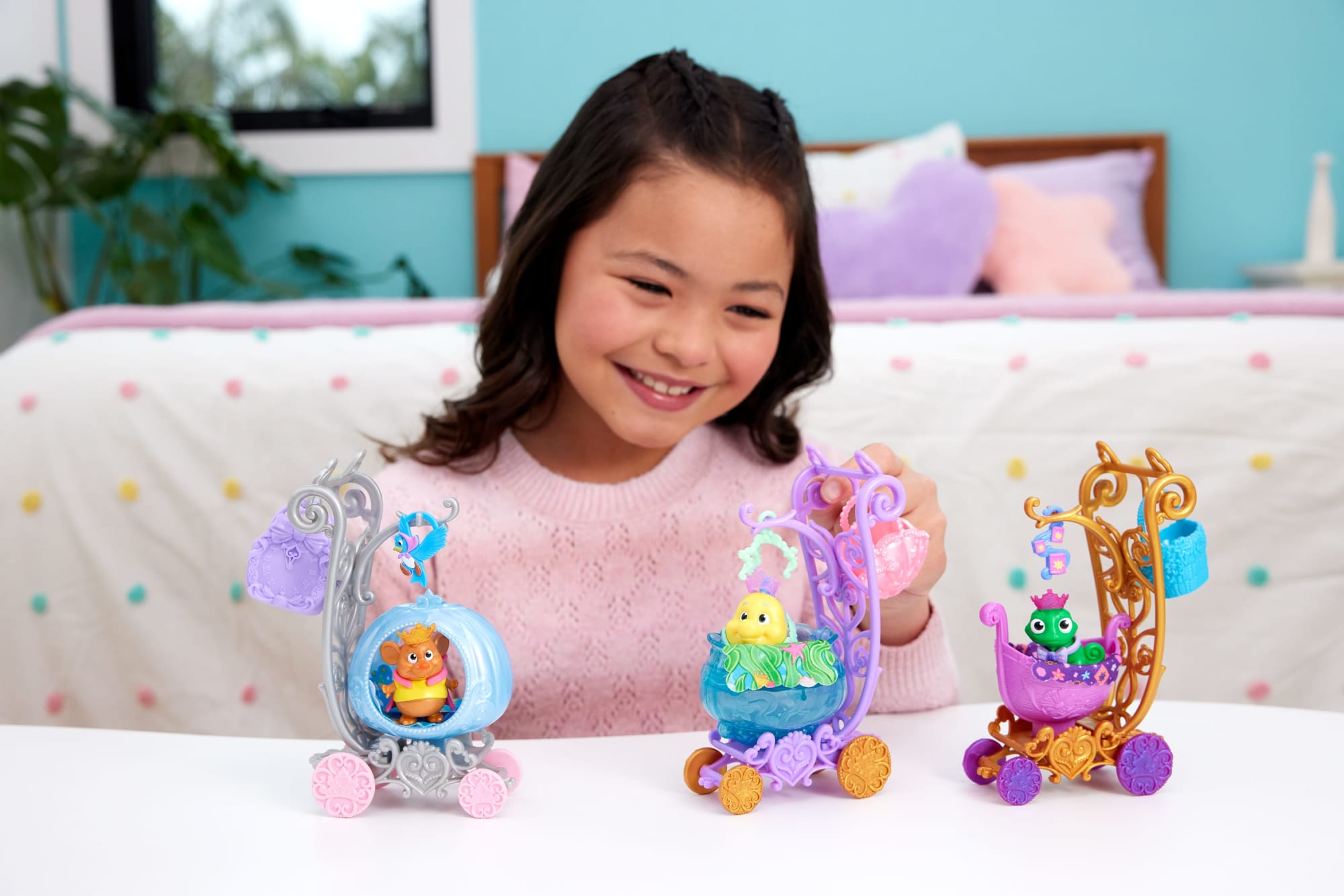 Disney Princesa Conjunto de Brinquedo Carrinho de Animais - Image 2