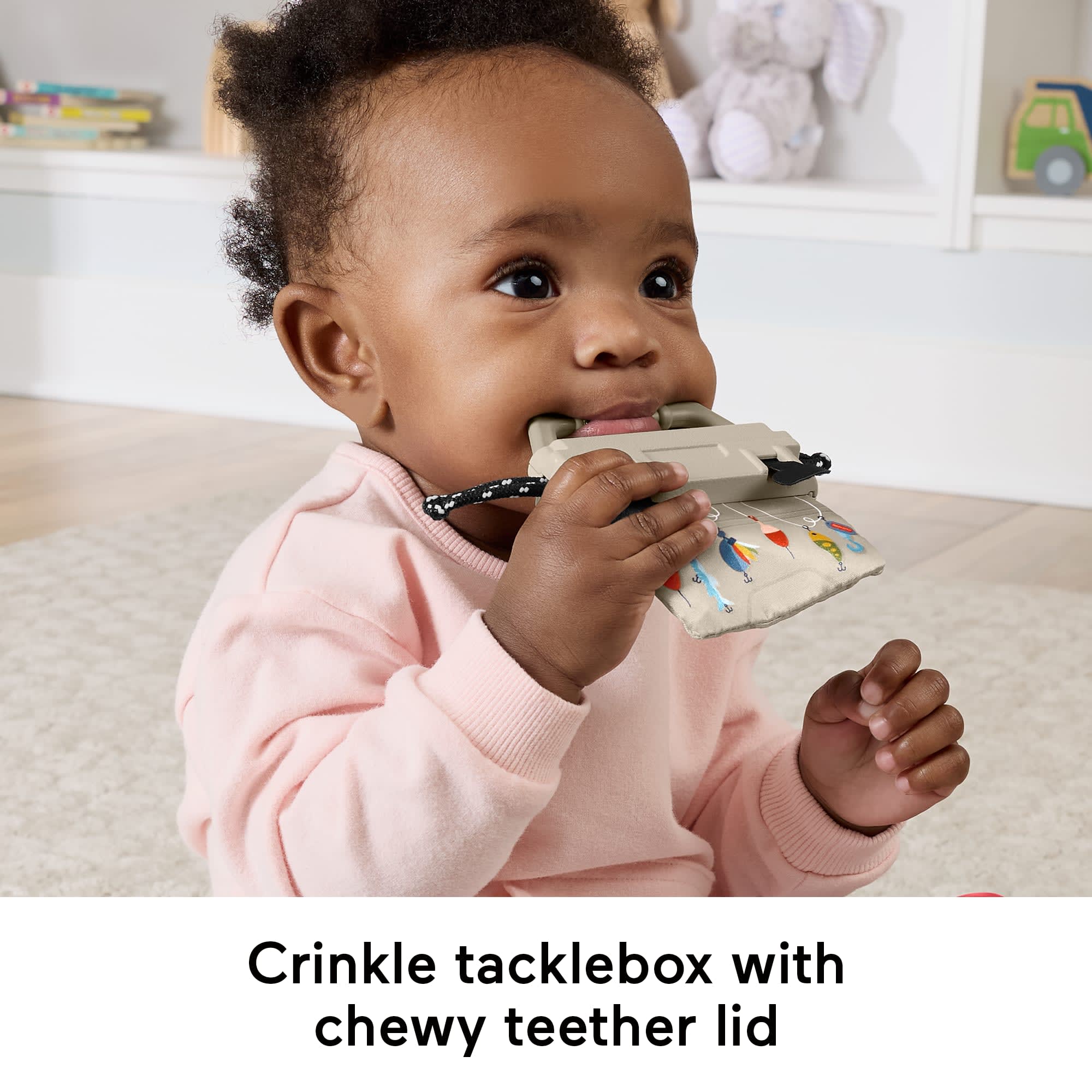Fisher-Price Mini Me Moments Camp & Crinkle Gift Set. 7-Piece Fishing & Hiking Baby Activity Toys - Image 4