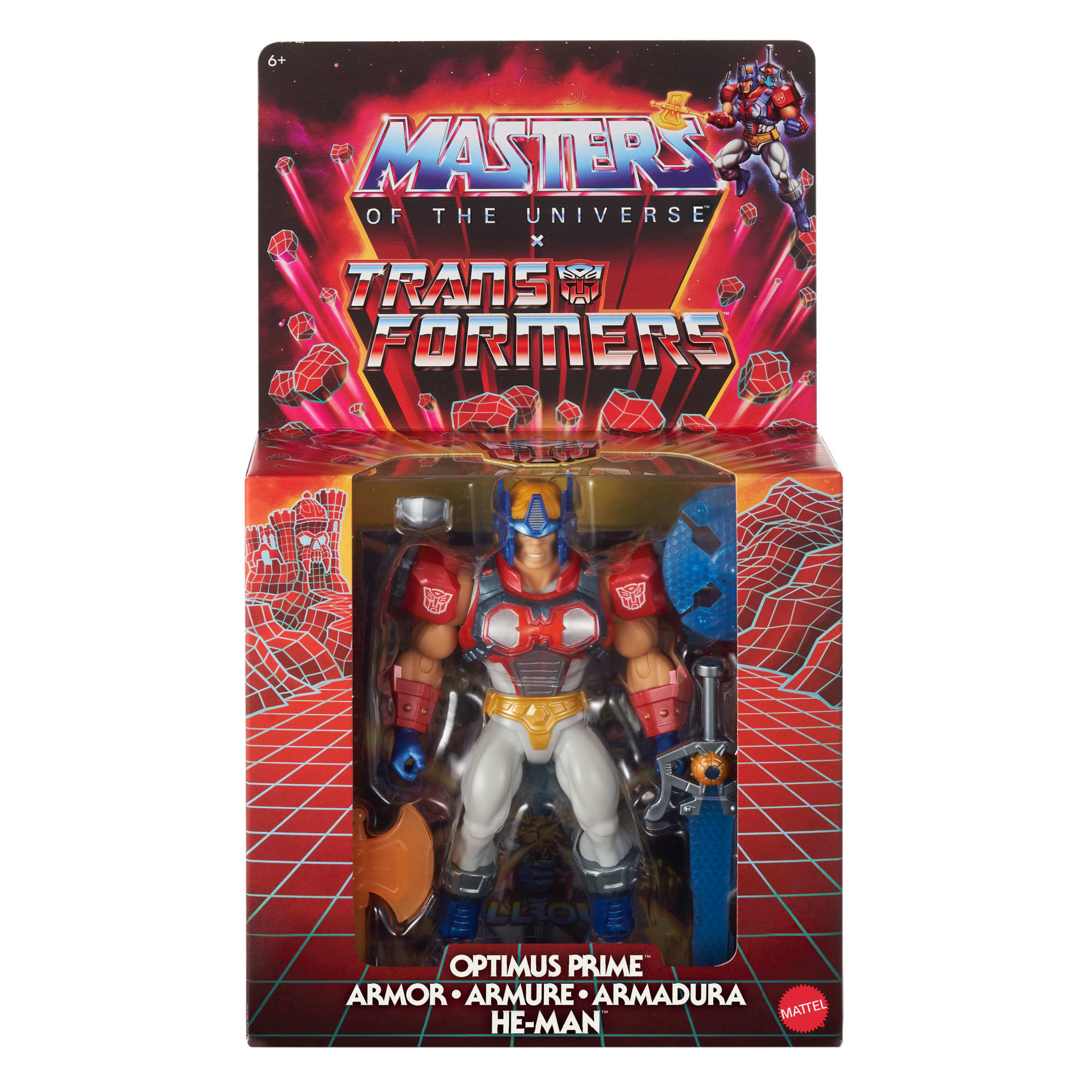 Masters Of The Universe Origins & Transformers Optimus Prime Armor He-Man Action Figure. MOTU Toy - Image 2
