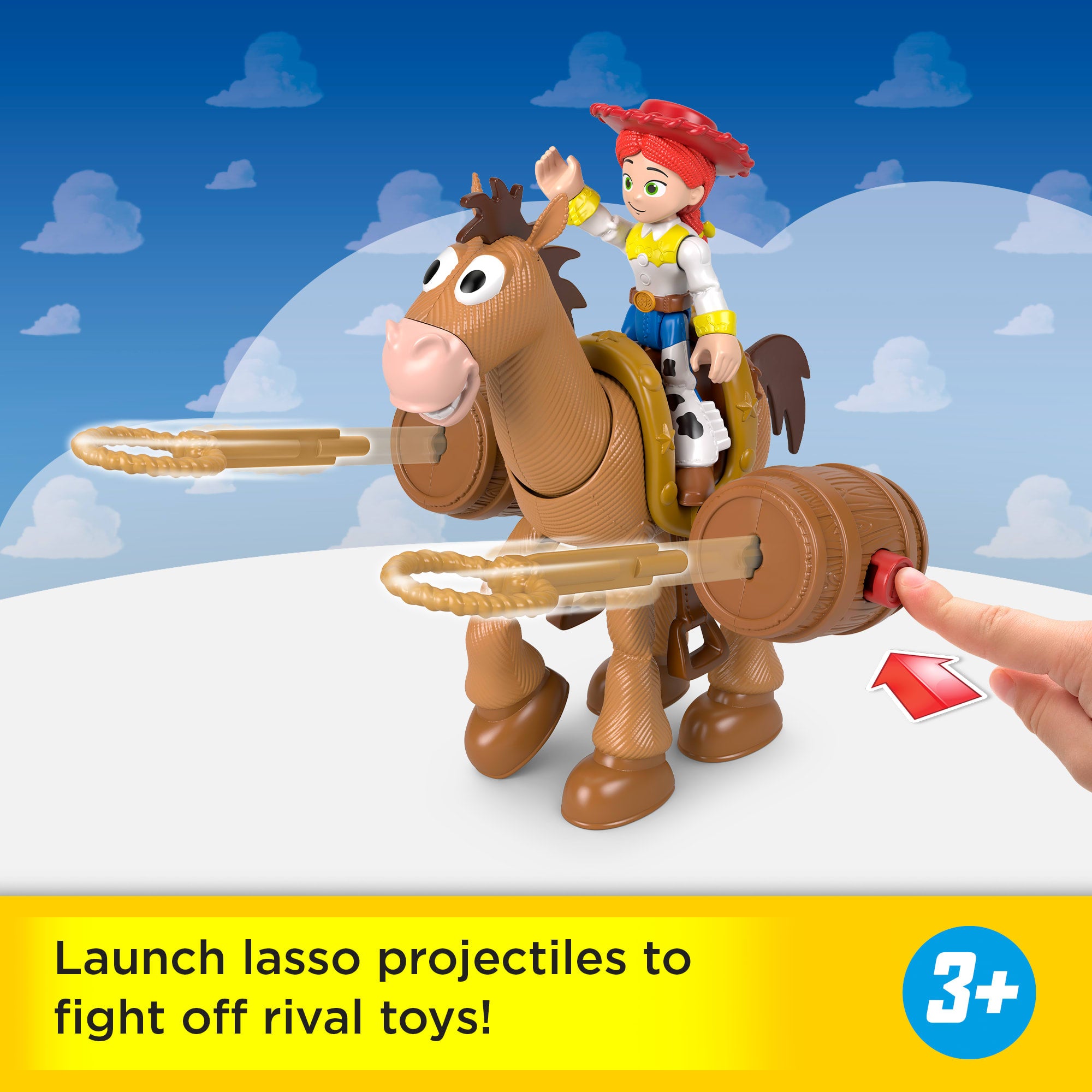 Imaginext Jessie & Bullseye Play Set. Projectiles & Saddle. Inspired By Disney And Pixar Toy Story - Image 2
