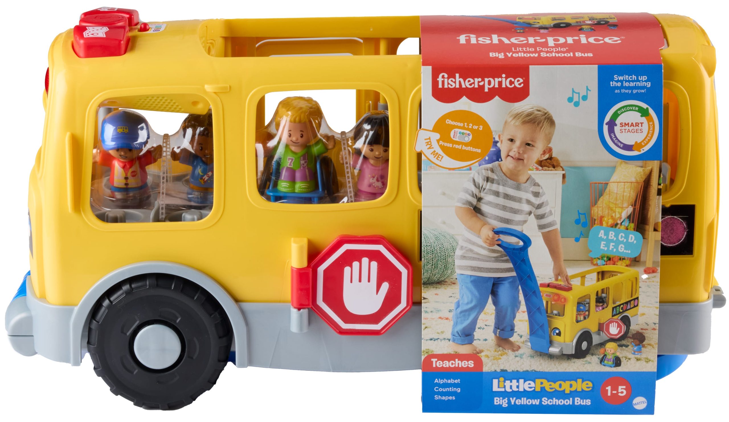 Little People Brinquedo para Bebês Caminhão Escolar Fazendo Novos Amigos - Image 6