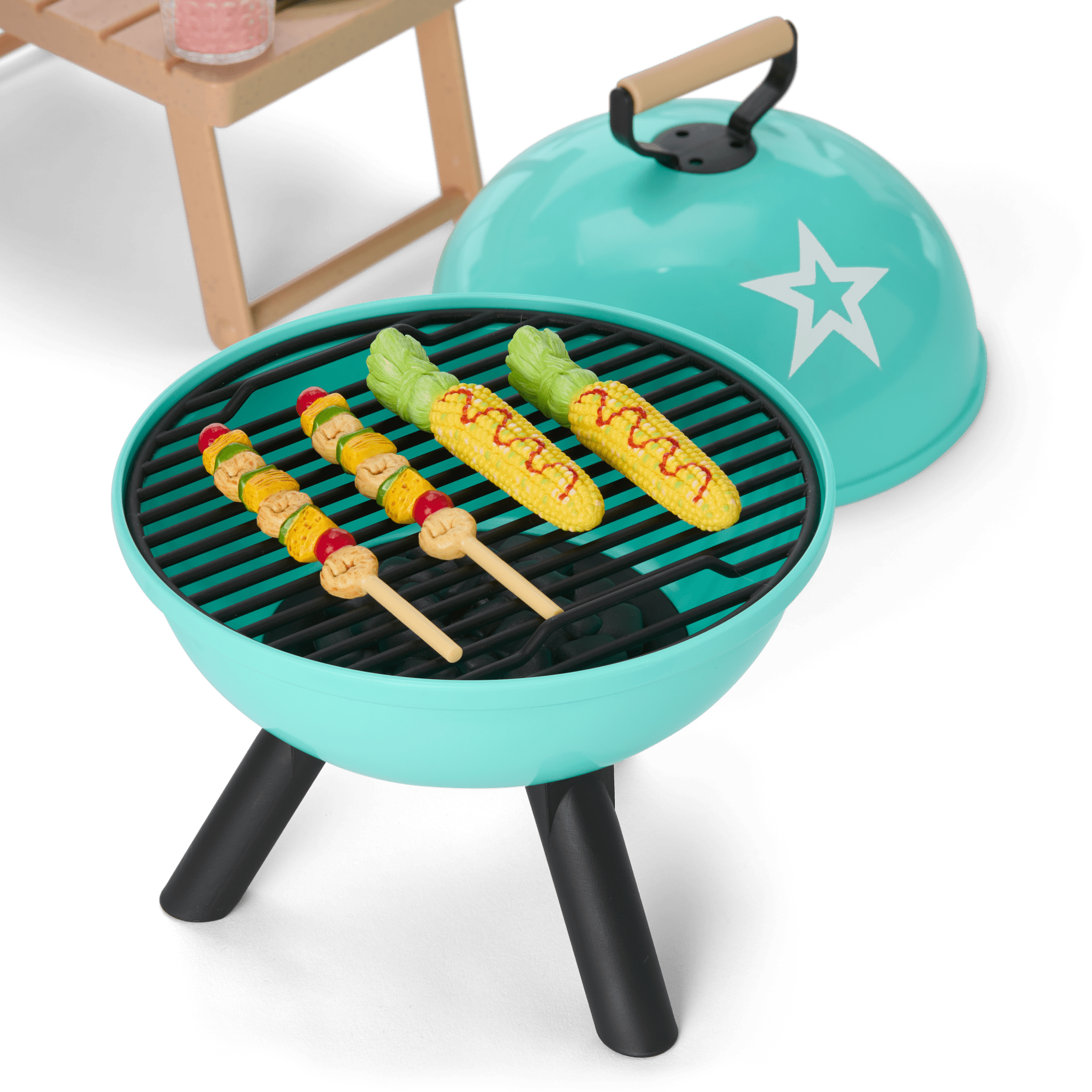 Raquel's™ Beach Chairs & Barbecue Set for 18-inch Dolls (Girl of the Year™ 2026) - Image 7