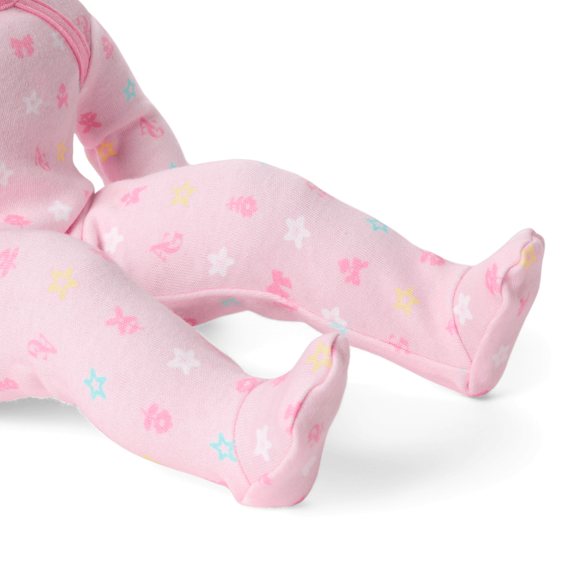 Bitty Baby® Doll #4 with black hair in Pastel Pink - Image 6