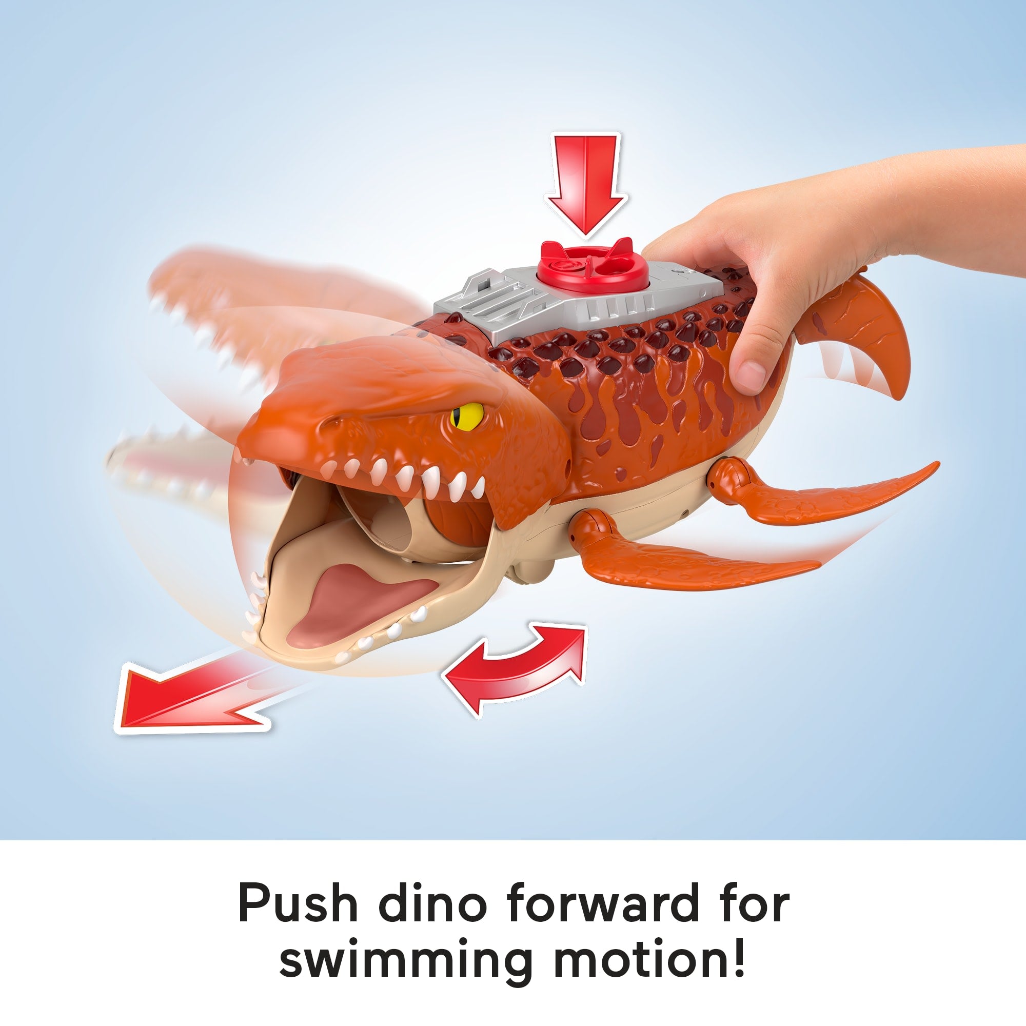 Fisher-Price Imaginext Jurassic World Rebirth Aquachomp Chase Mosasaurus Dinosaur Toy Playset - Image 3