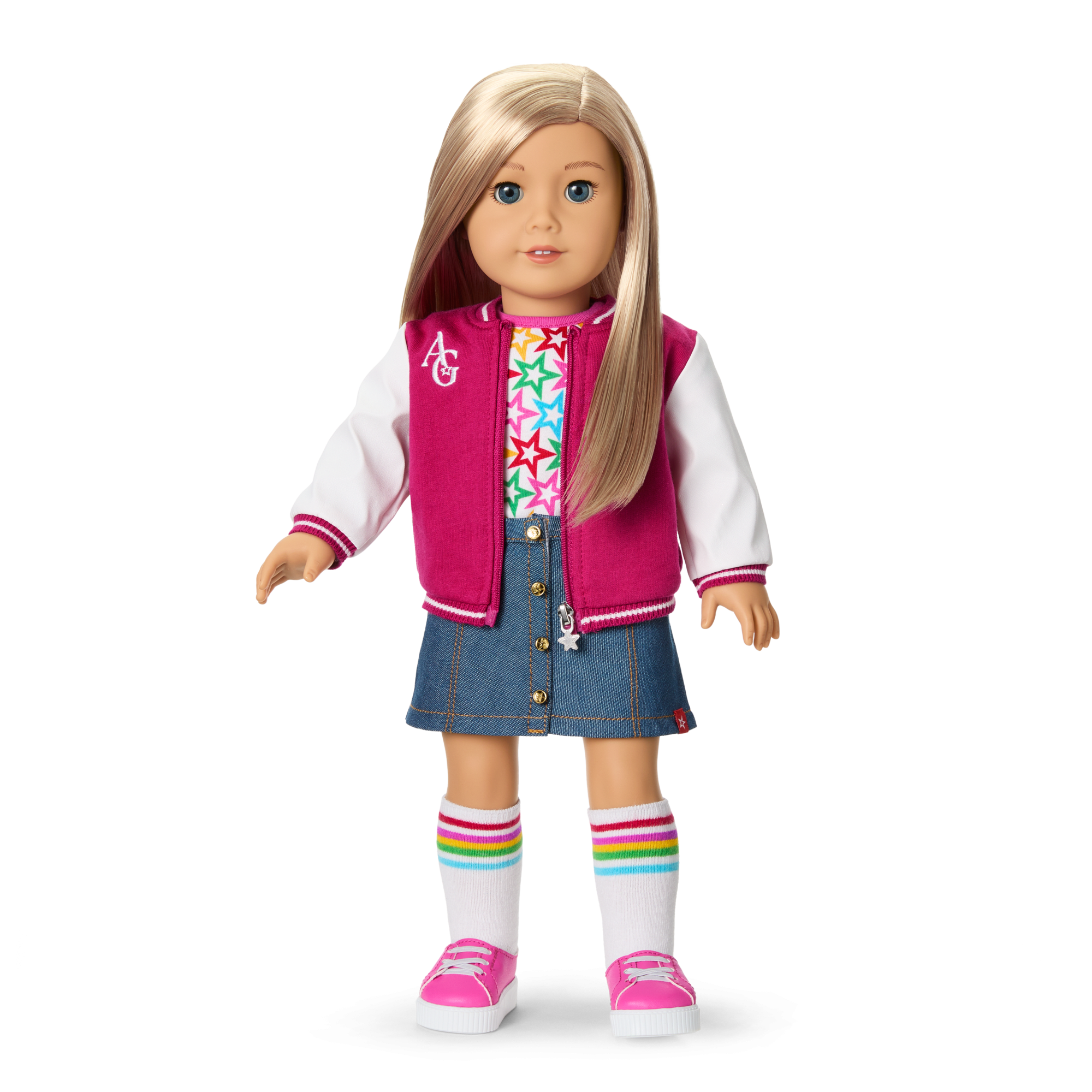 Truly Me™ 18-inch Doll #100 with straight layered blonde hair - Image 2