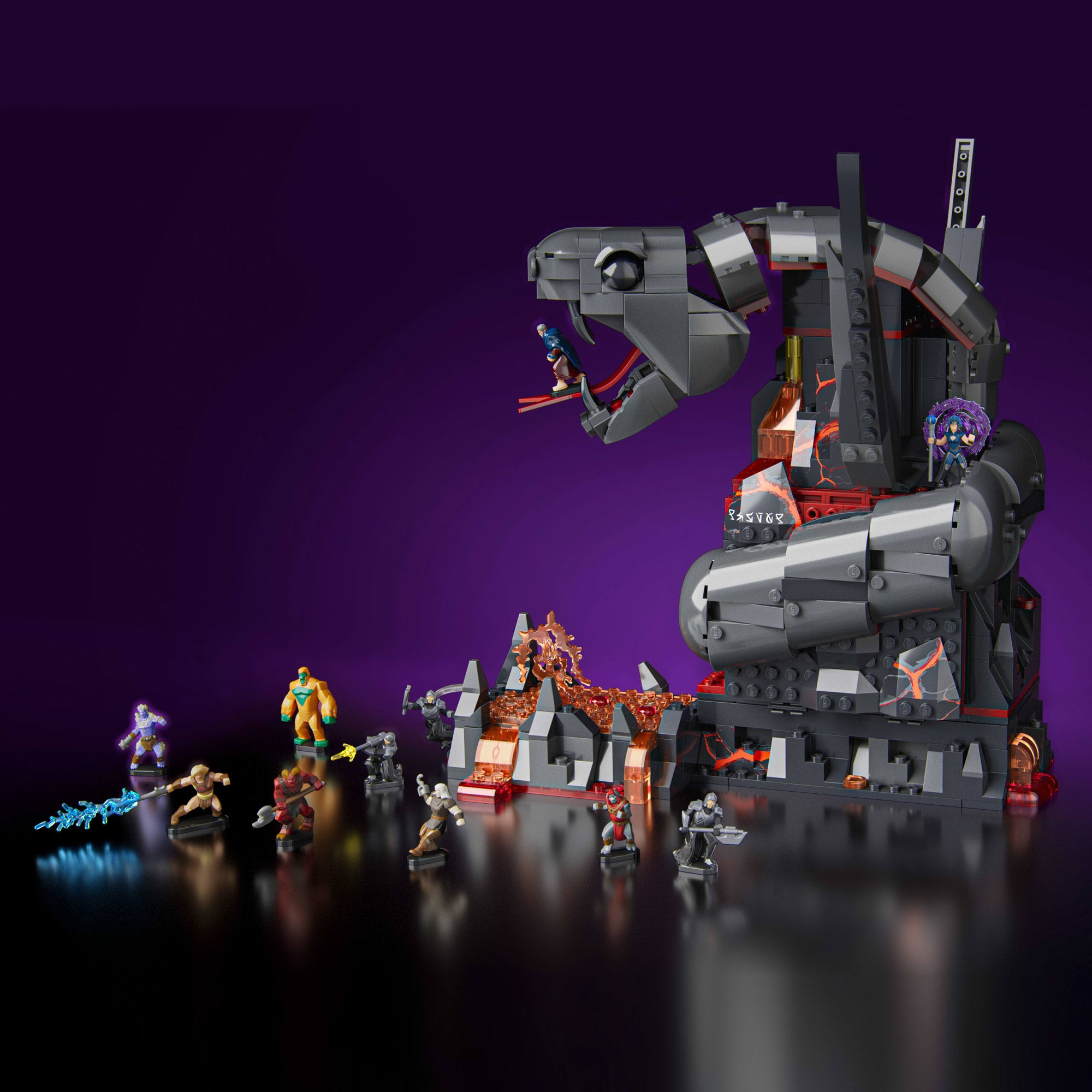 Coffret de Construction Le Combat de La Montagne du Serpent Mattel Brick Shop - Image 4
