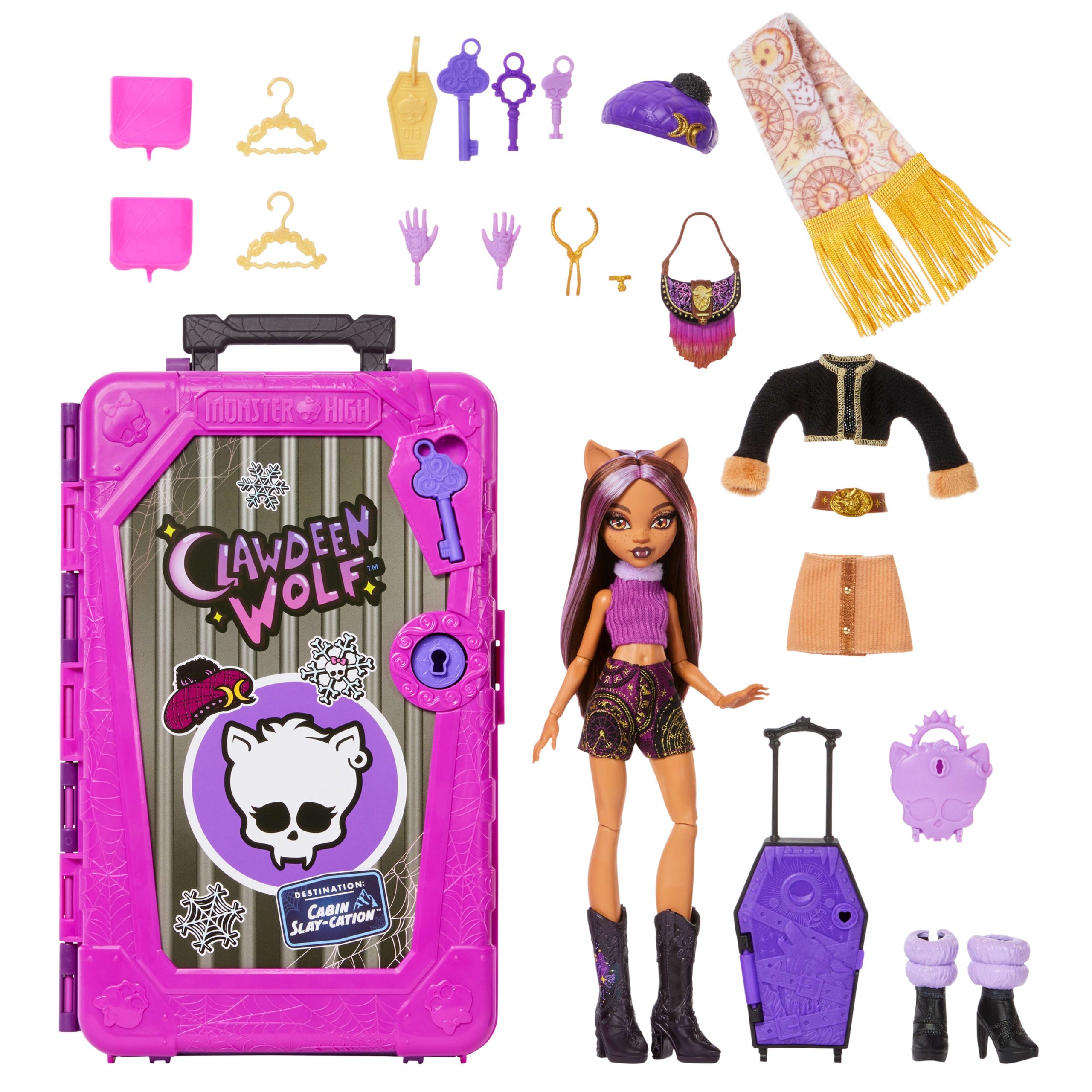 Monster High Skulltimate Secrets Cabin Slay-Cation Playset. Clawdeen Wolf Doll And Accessories - Image 6