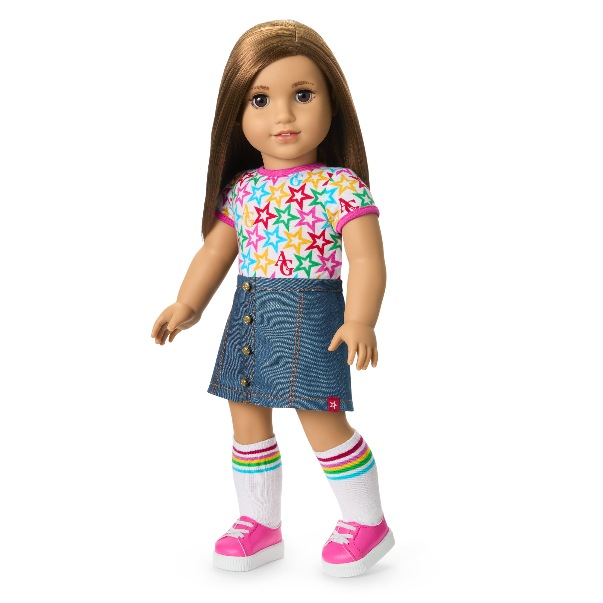 Truly Me™ 18-inch Doll #107 with straight brown hair - Image 7