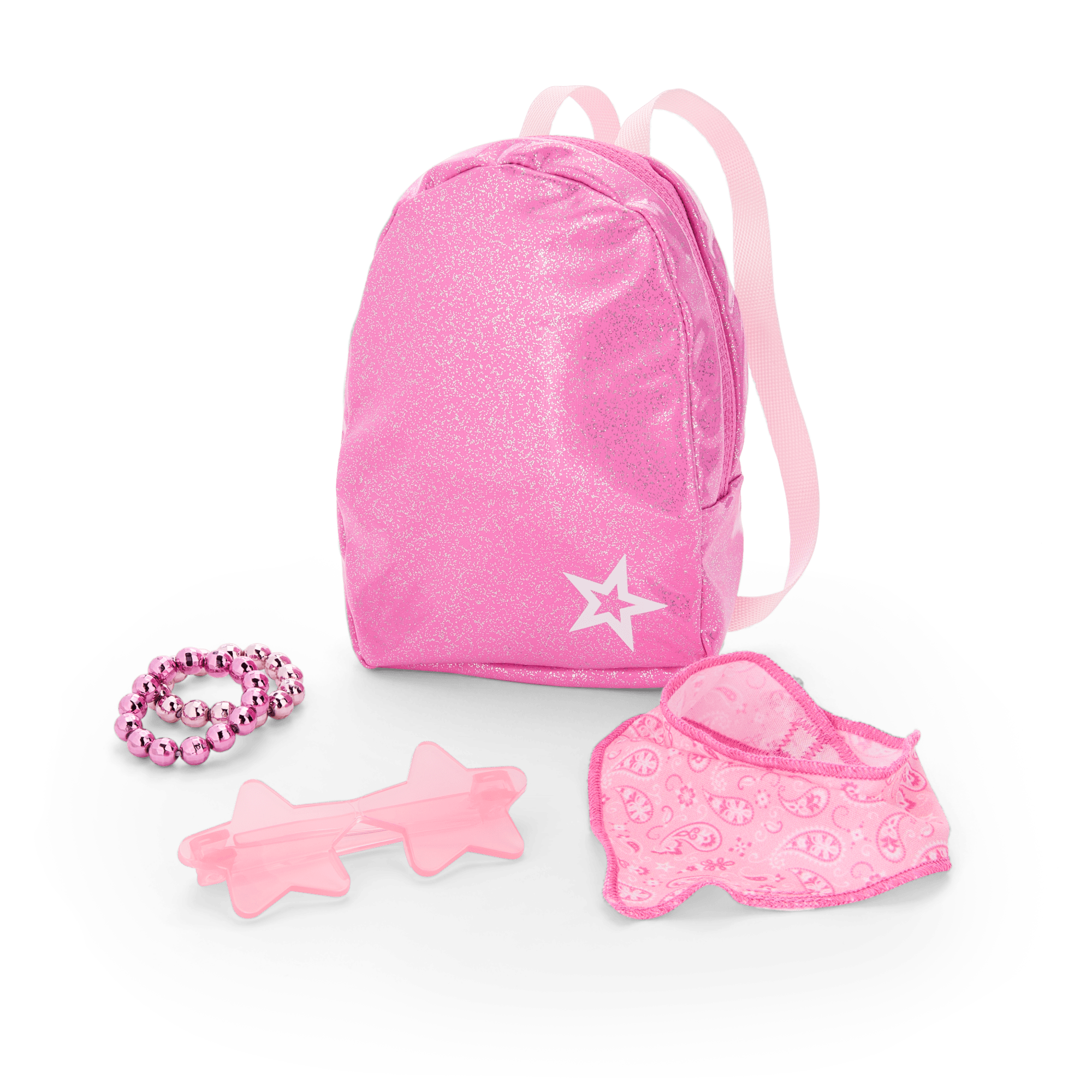 Glam Pink Cowgirl Outfit & Pink Spotted Cow Backpack & Accessory Set Bundle - Image 7