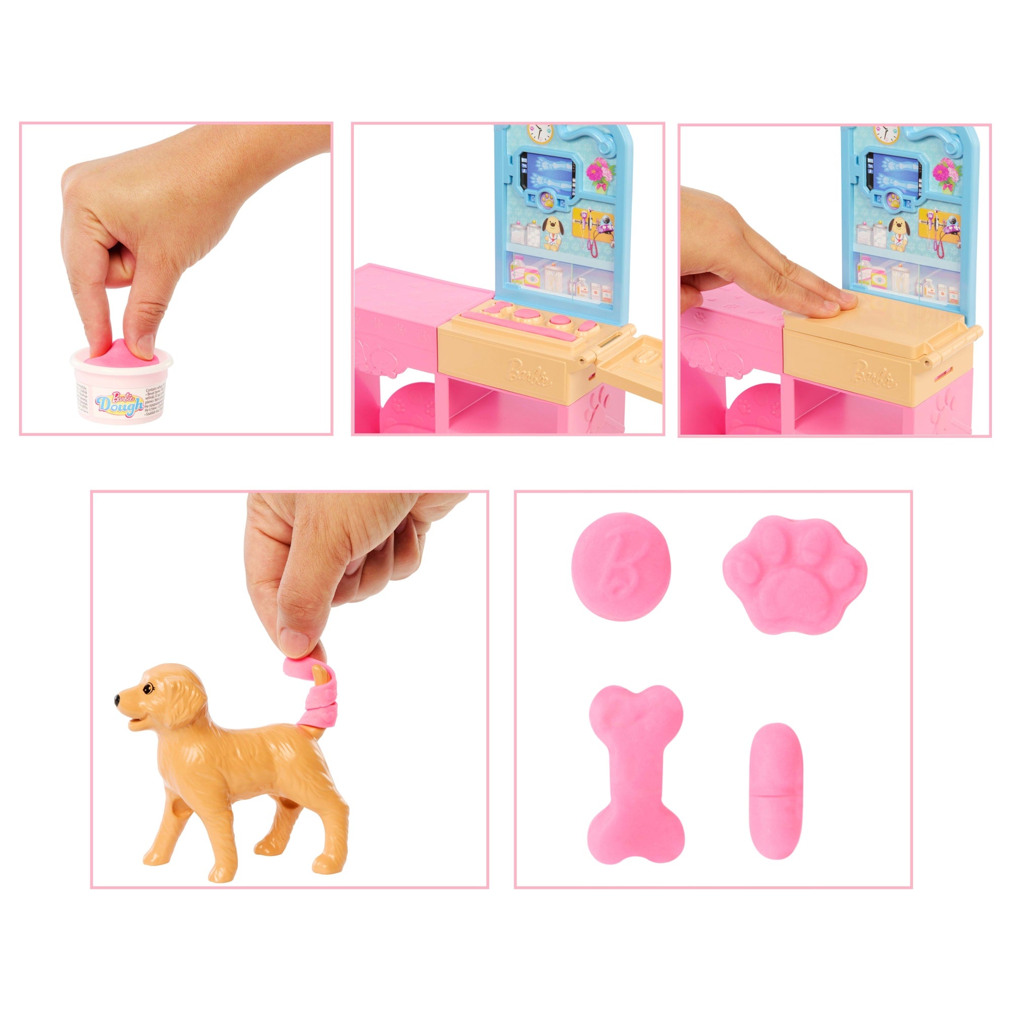 Barbie Profissões Conjunto de Brinquedo Veterinária com Animais de Estimação e Acessórios - Image 4