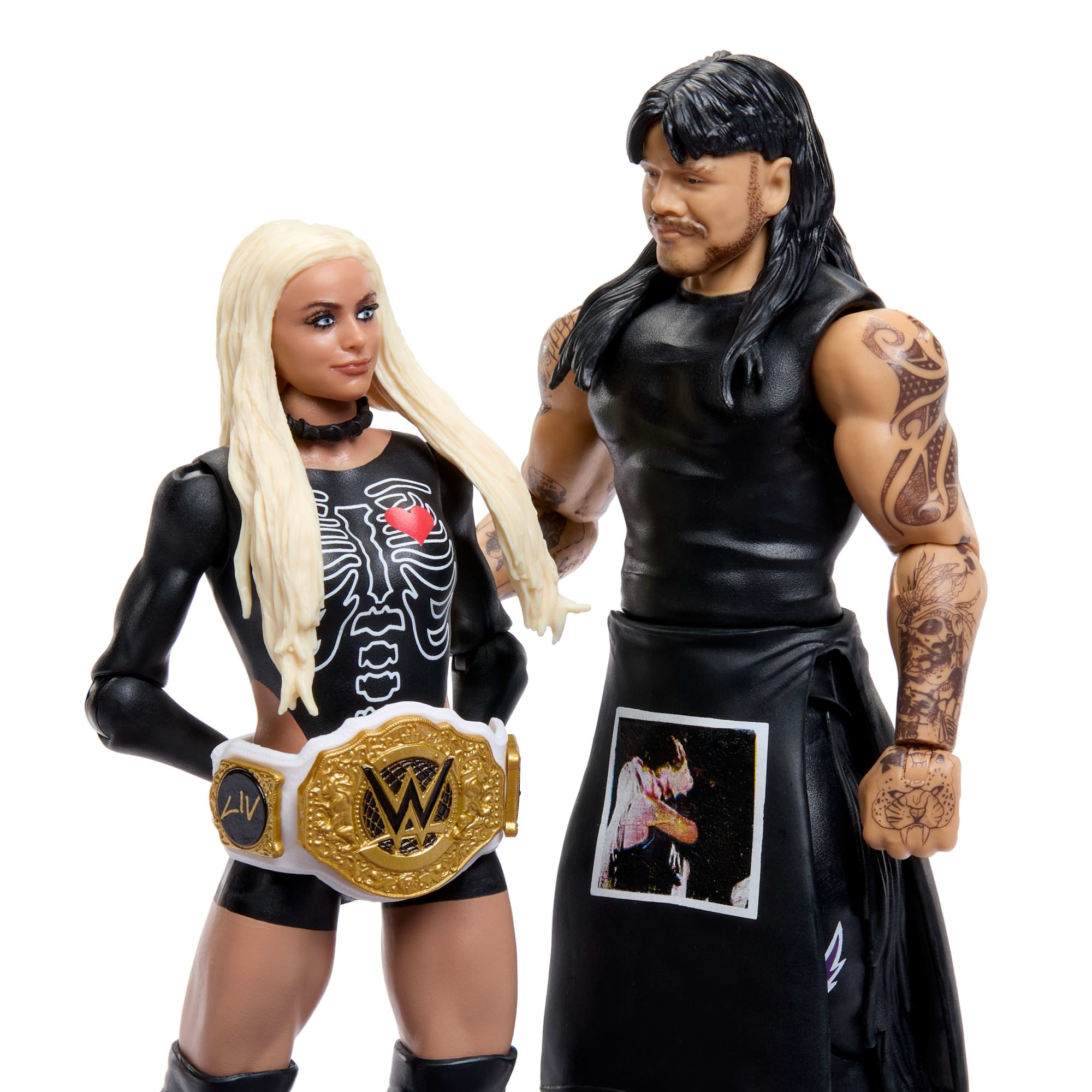 WWE Main Event Showdown Dirty Dominik Mysterio & Liv Morgan Action Figures Set. Series #25. 6-Inch - Image 4