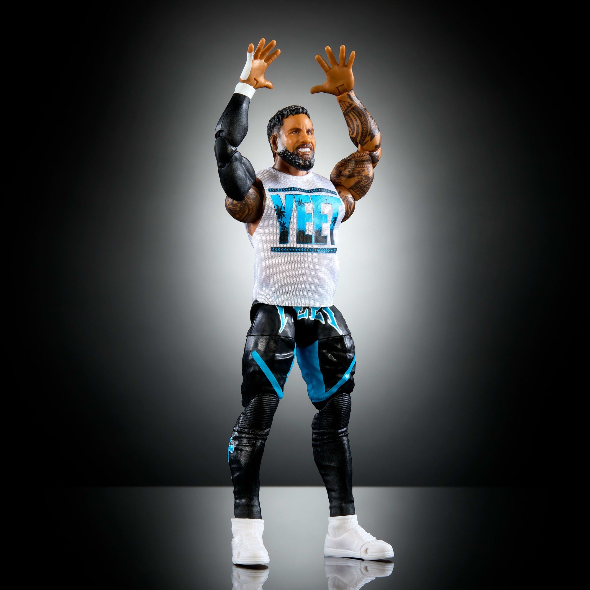 WWE Figura de Acción Elite Jey Uso azul - Image 5