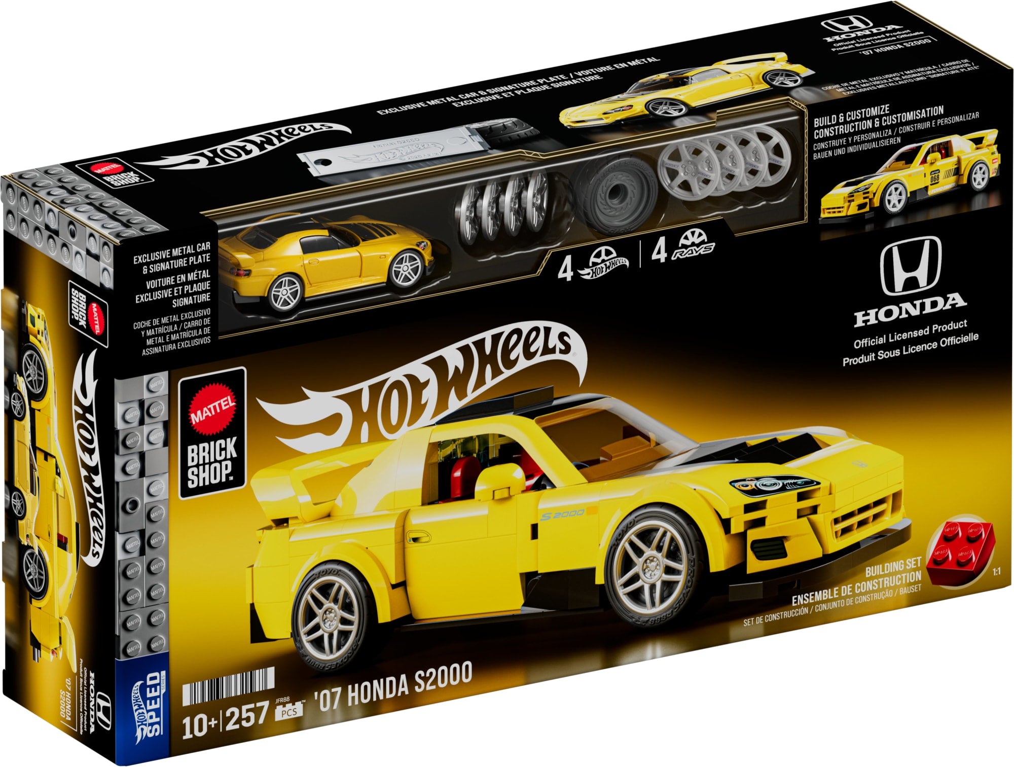 Mattel Brick Shop Hot Wheels '07 Honda S2000 Building Set - Image 7
