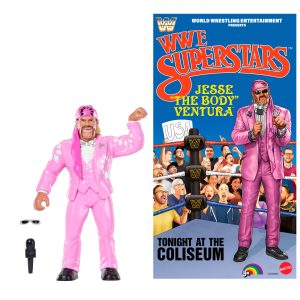 Ljn WWE Superstars Jesse The Body Ventura Action Figure. 1980s Retro 8-Inch Collectible Toy