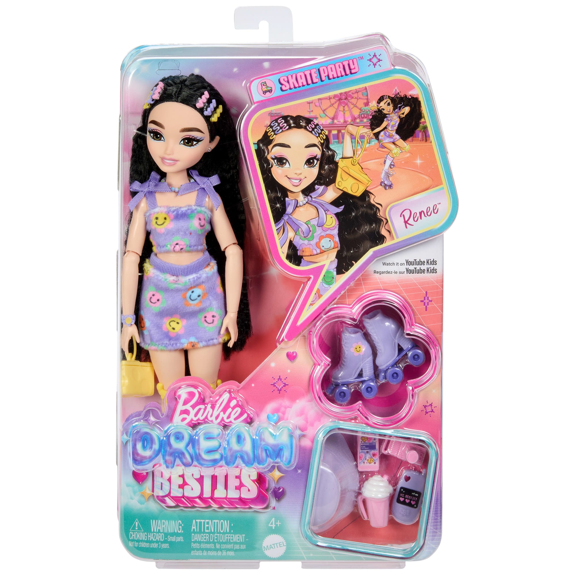 Barbie Équipe de Rêve Poupée Renee Patins à Roulettes - Image 6