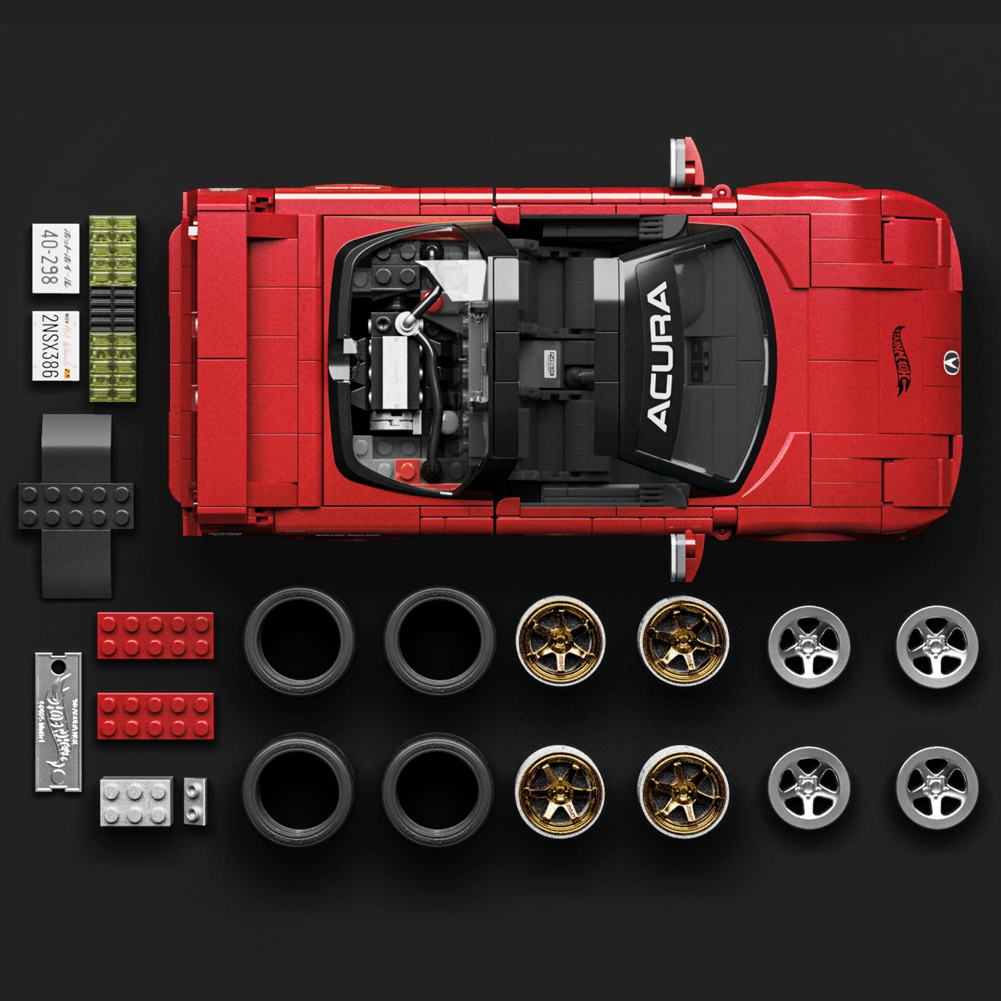 Mattel Brick Shop Hot Wheels Acura Nsx 1990. Kit de Construction de Jouets 876 Pièces. de Collection - Image 4