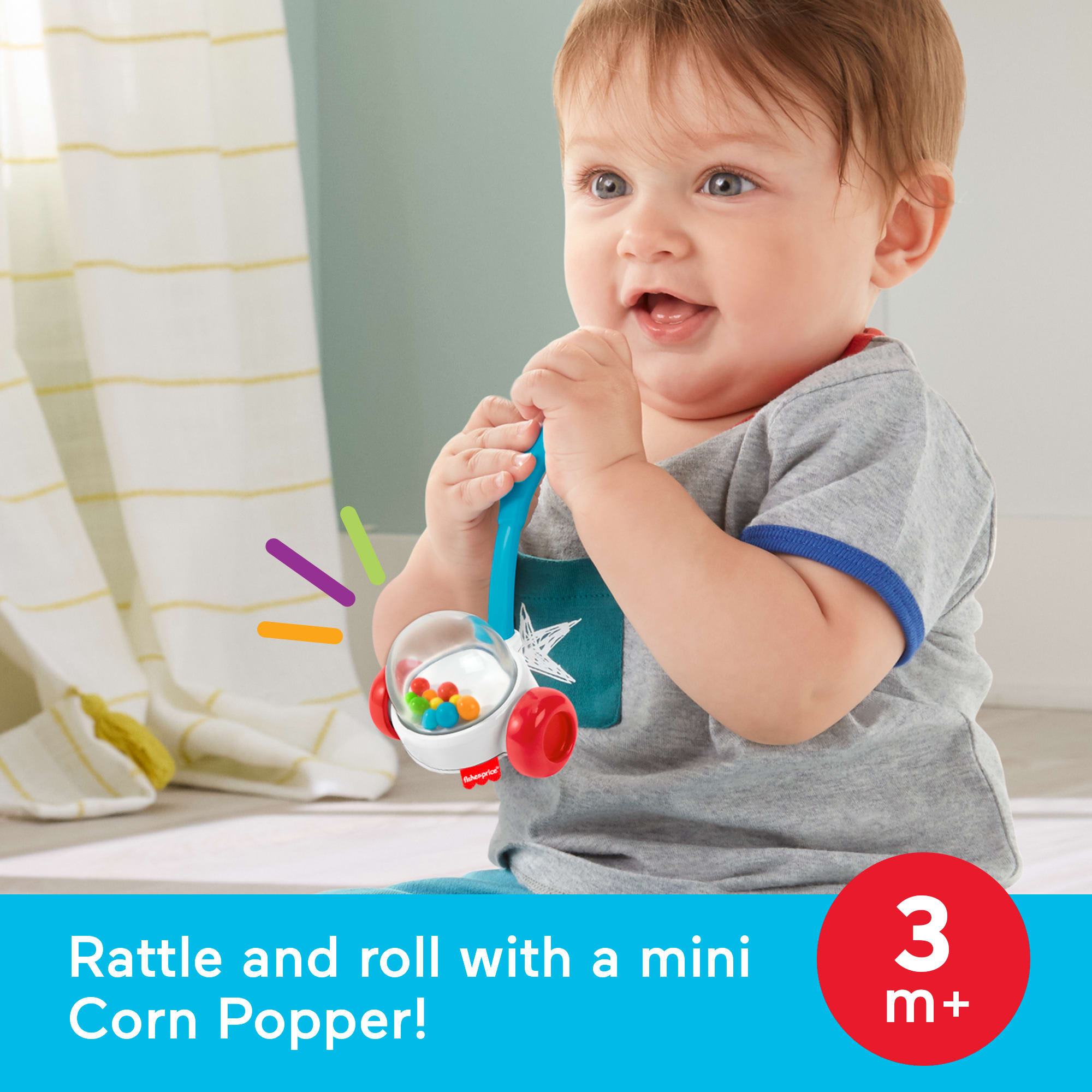 Fisher-Price Newborn Classic 2-Pack. Baby Rattle & Sensory Activity Toys For Developmental Play - Image 3