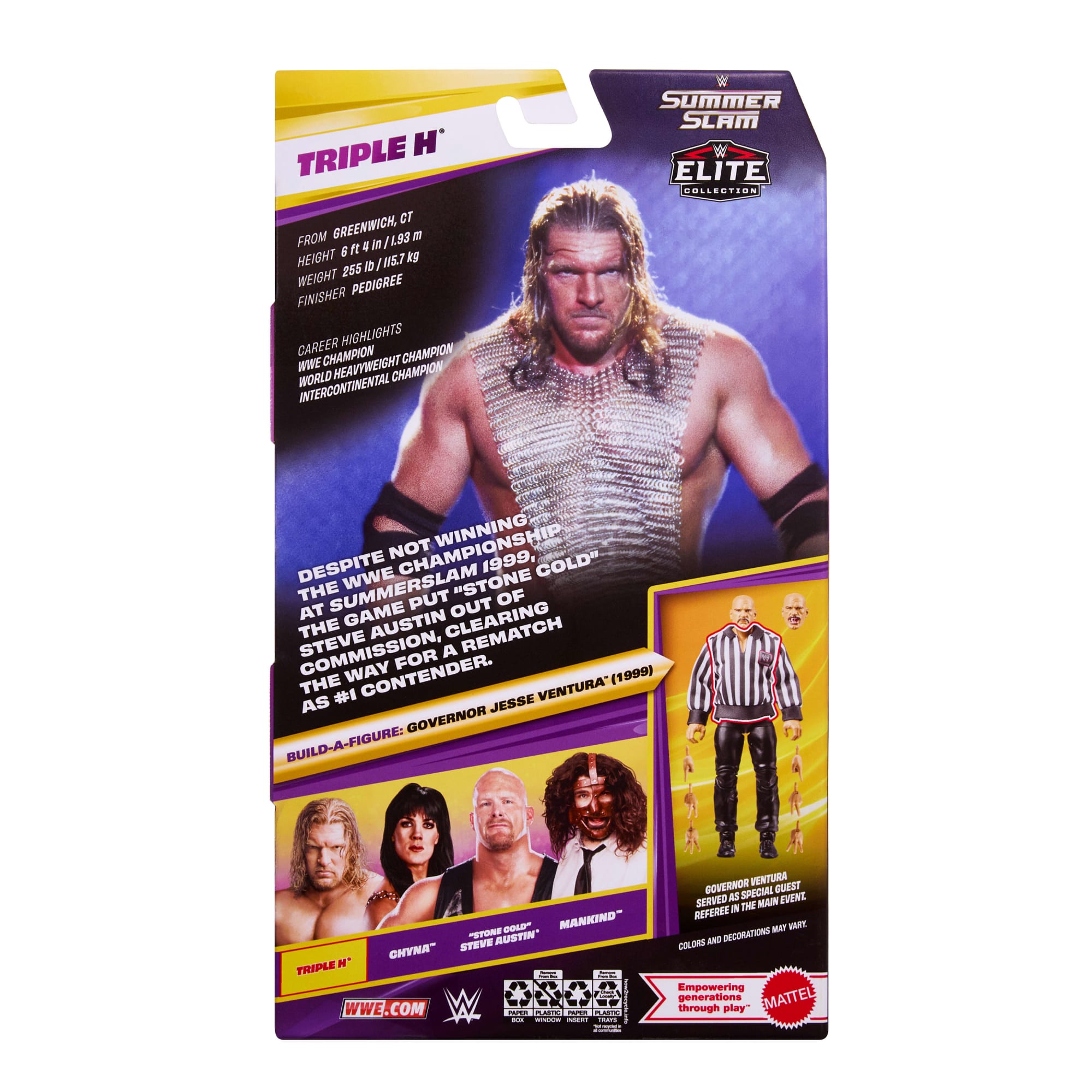 WWE Elite Collection Premium Live Event Triple H Action Figure Set. Summerslam Series Collectible - Image 6