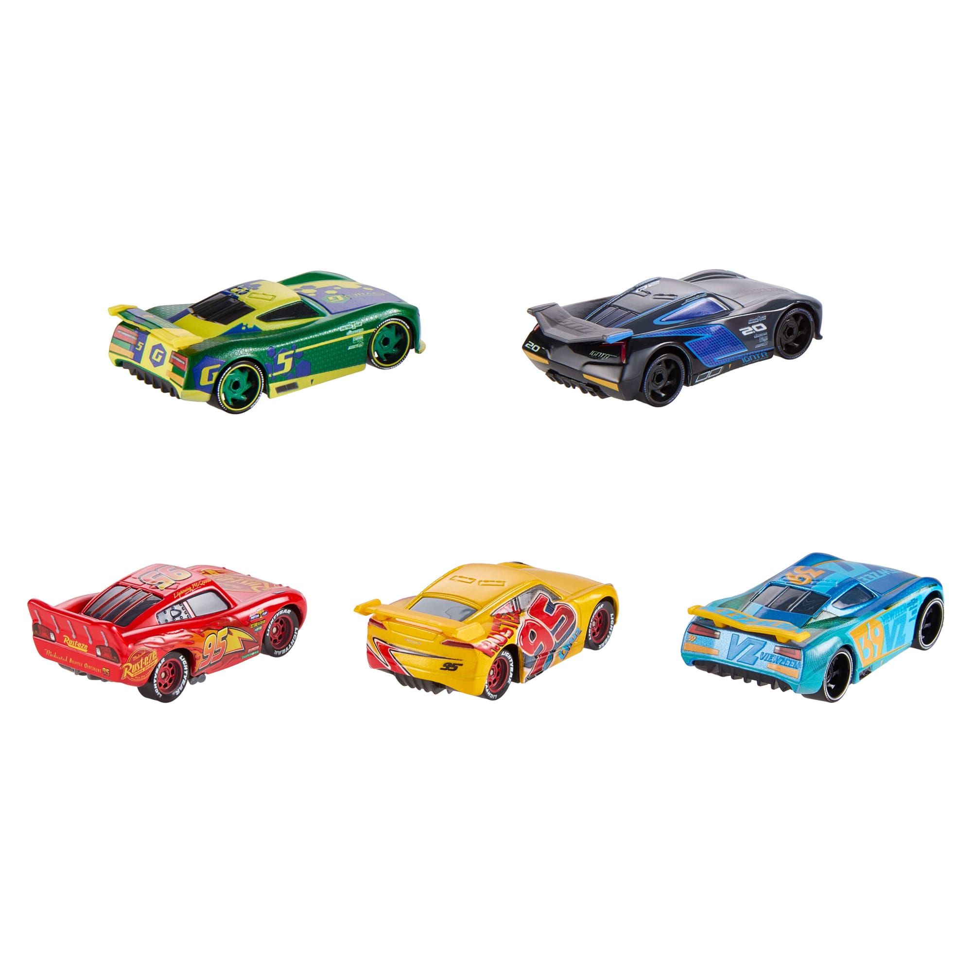 Disney And Pixar Cars Travelin' Team 5-Pack. Set Of 5 1:55 Scale Die-Cast Toy Cars - Image 3