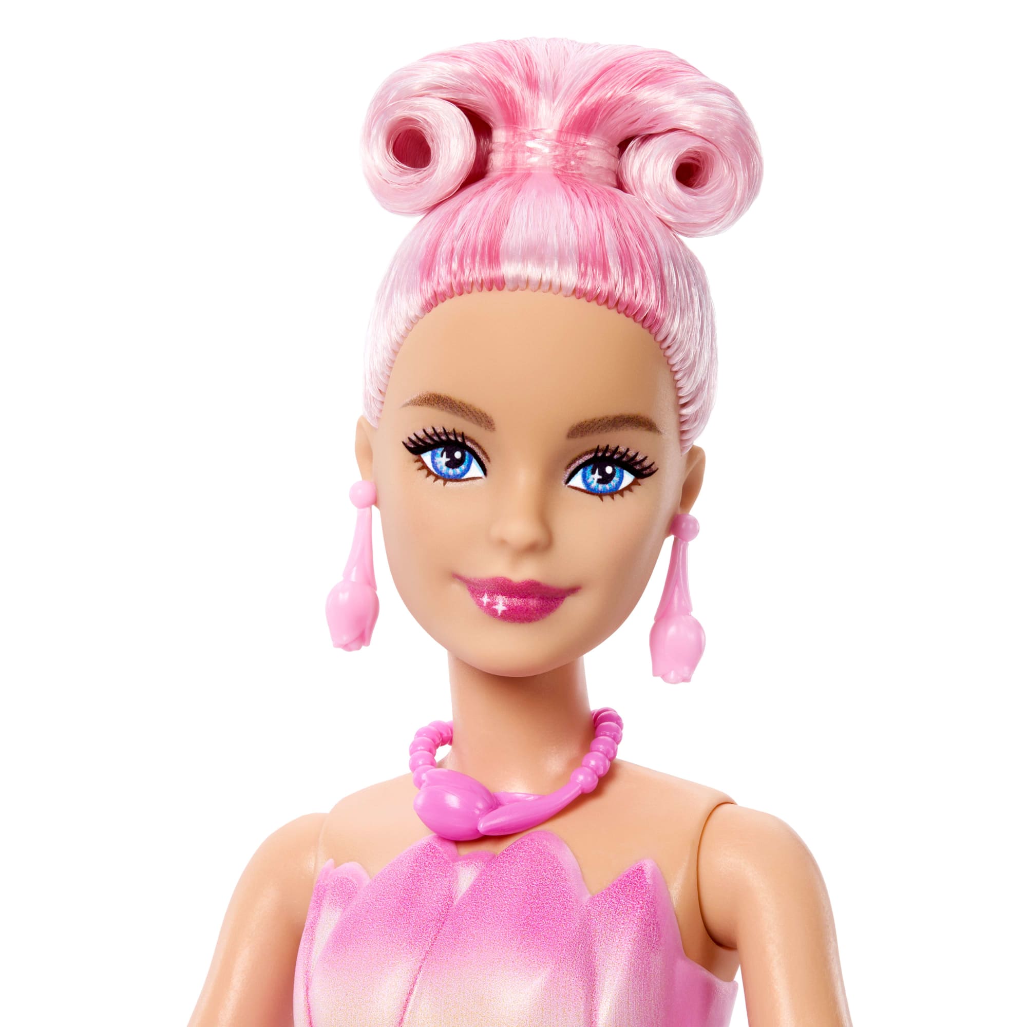 Barbie Petal Pop Scented Fashion Doll With Pink Tulip Dress. Reveal Accessories Like Bunny & More - Image 4